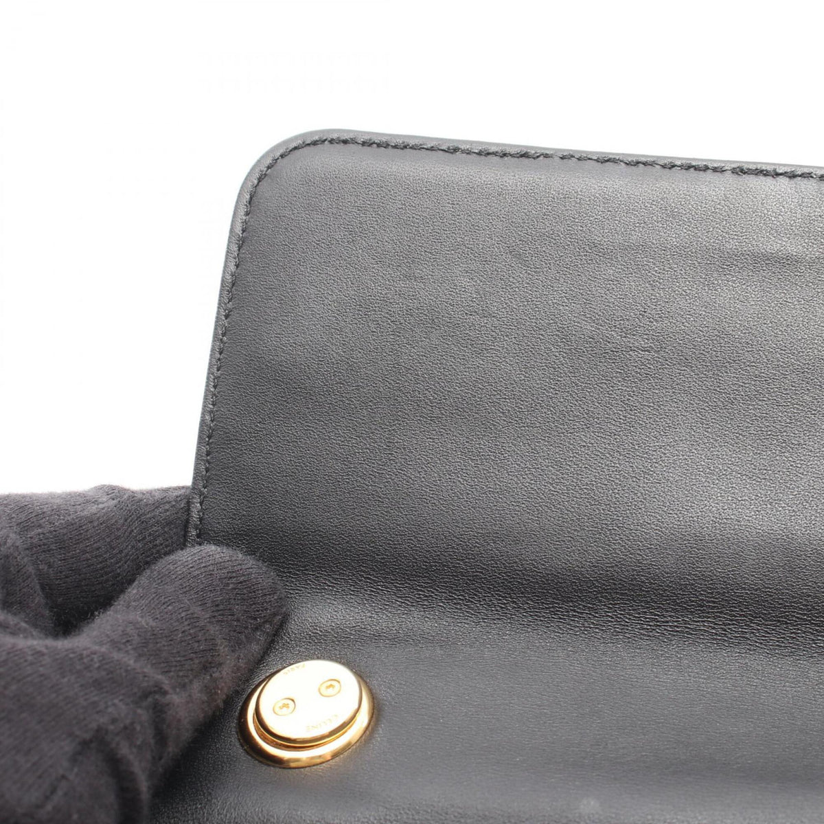 Celine Black Leather Handbag Shoulder Bag (Pre-Owned)