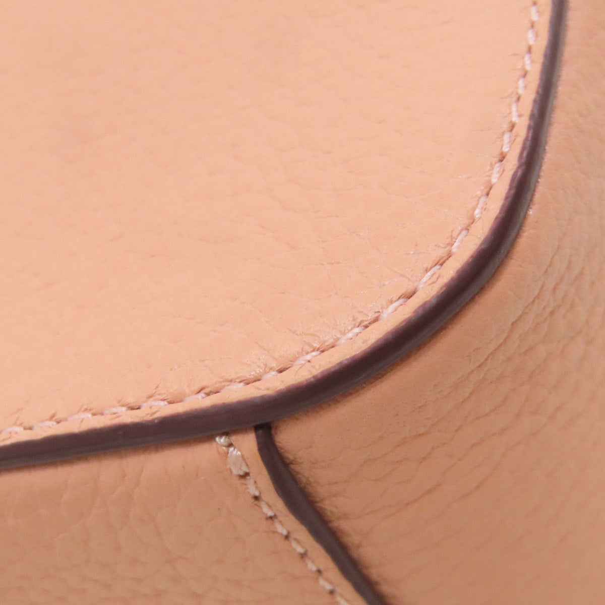 Coach Salmon Pink Leather Shoulder Bag (Pre-Owned)