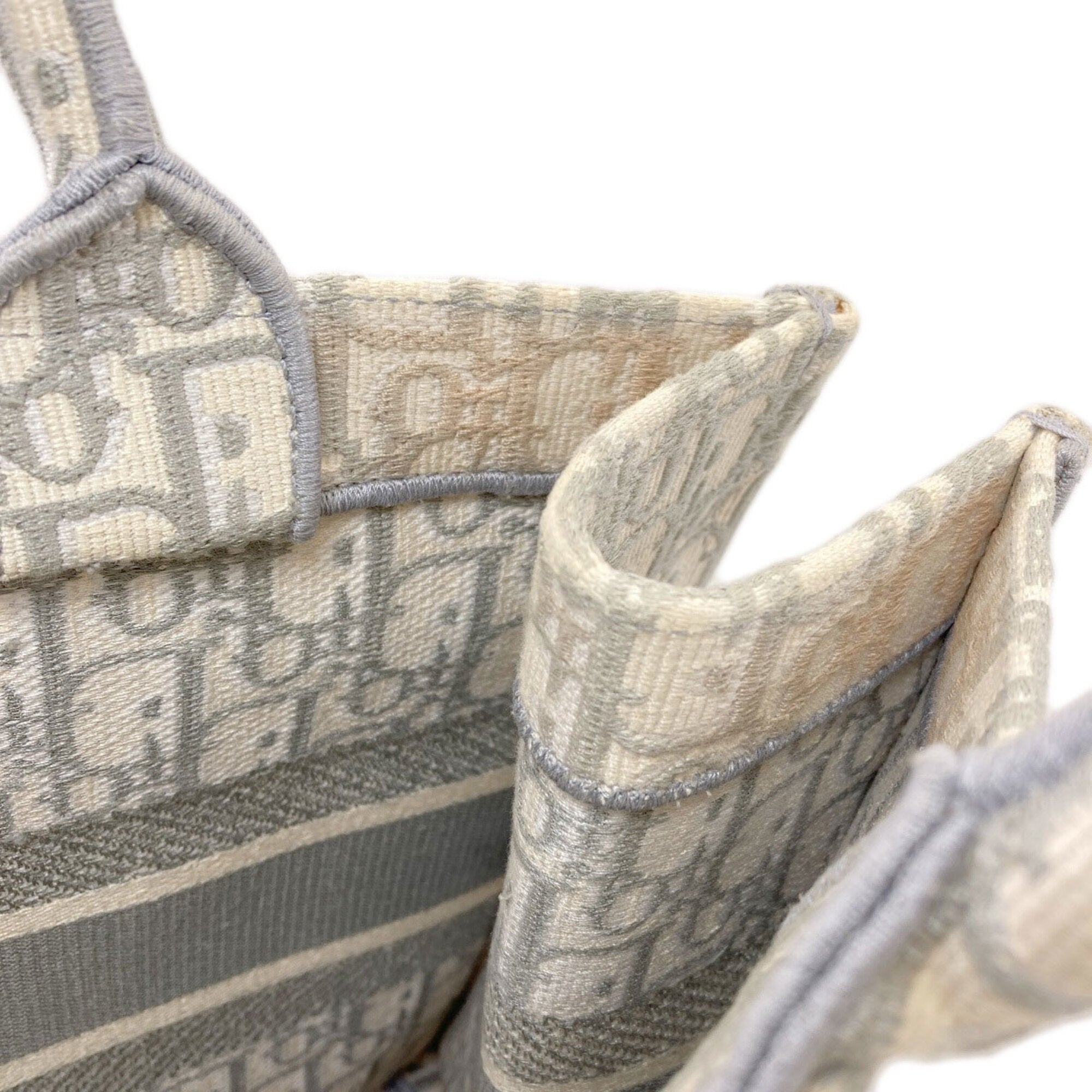 Christian Dior Gray Canvas Tote Bag (Pre-Owned)