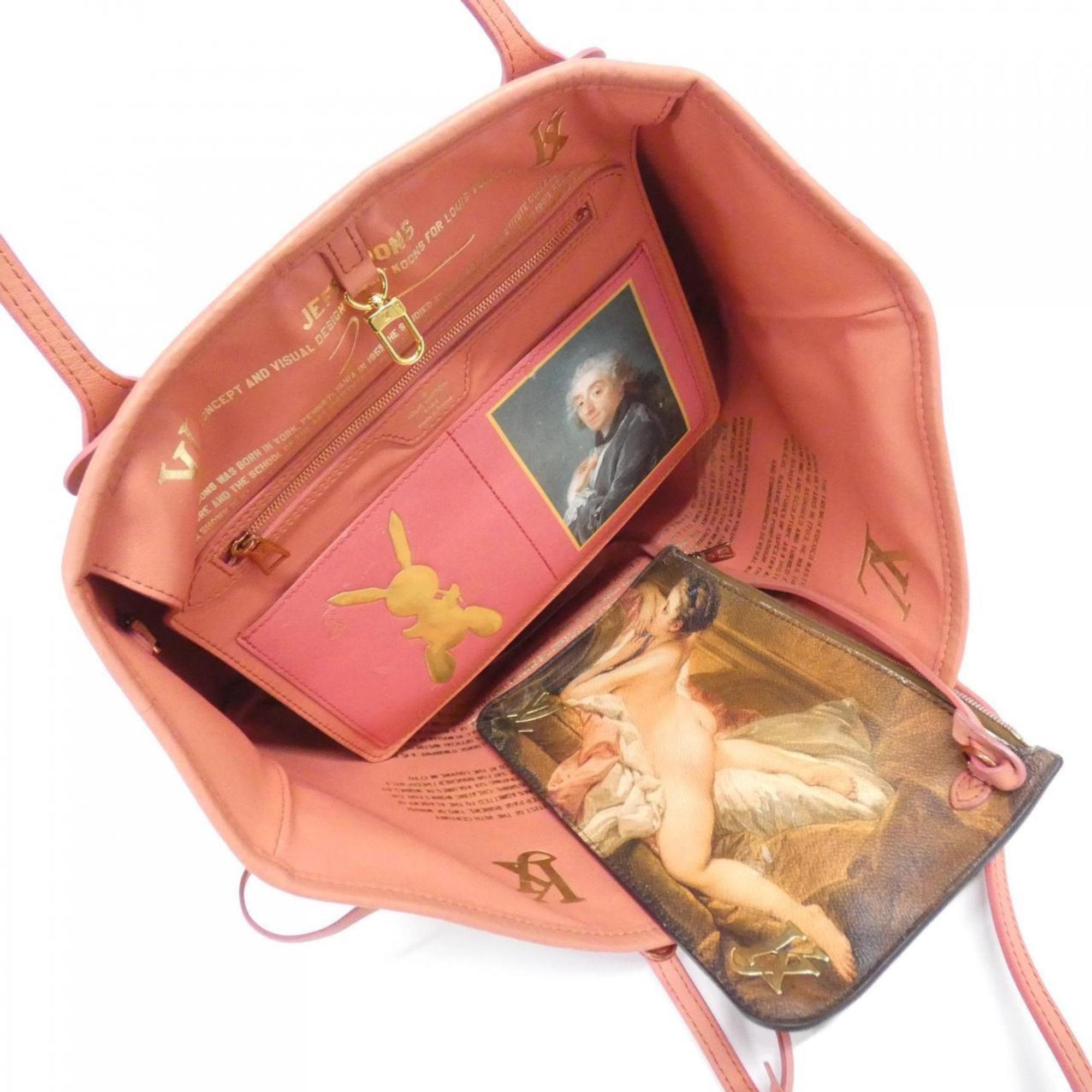 Louis Vuitton Corail Coated Canvas Handbag Pouch (Pre-Owned)