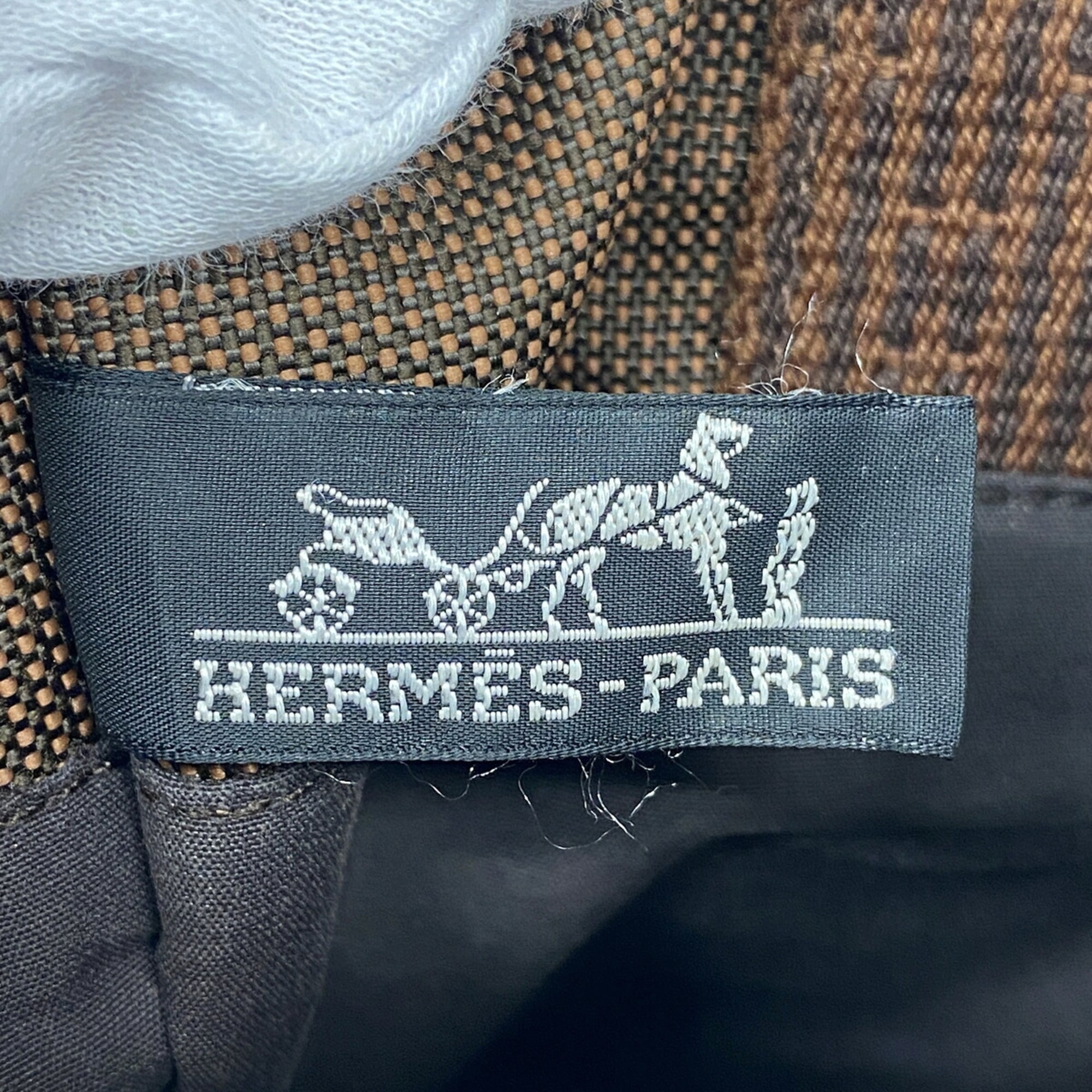 Hermes Brown Nylon Shoulder Bag (Pre-Owned)