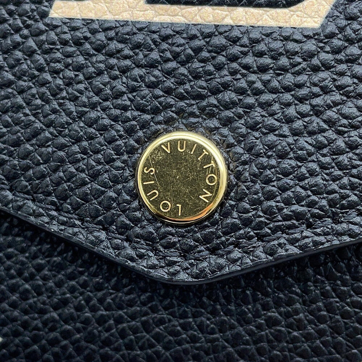 Louis Vuitton Beige Noir Monogram Empreinte Coin Purse/Coin Case (Pre-Owned)