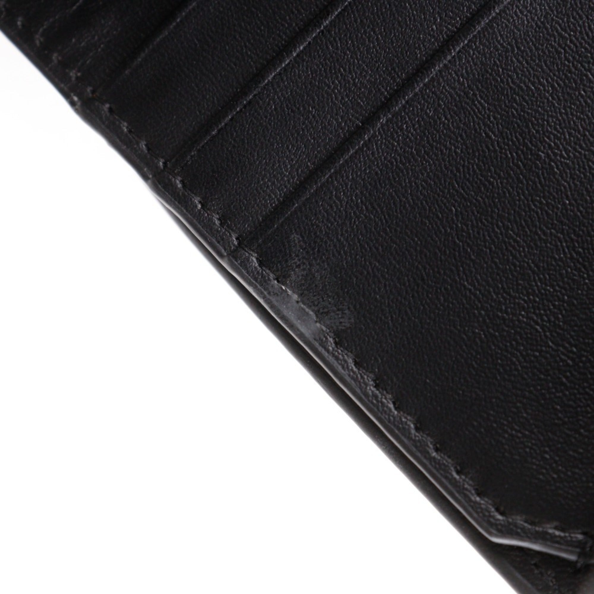 Christian Dior Black Leather Wallet (Tri-Fold) (Pre-Owned)