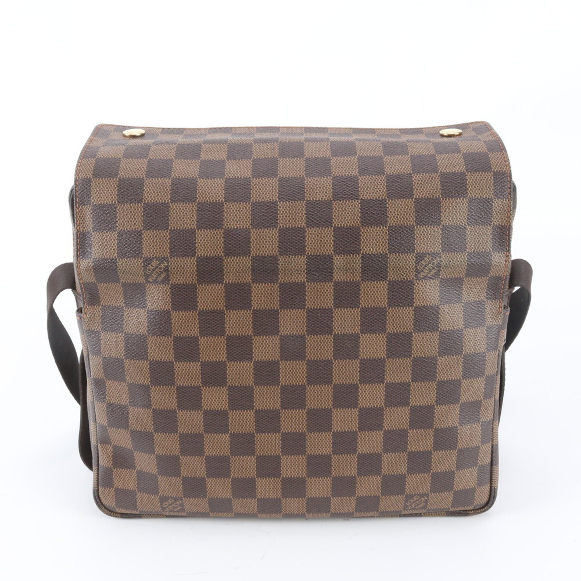 Louis Vuitton Ebene Leather Coated Canvas Messenger Bag Shoulder Bag (Pre-Owned)