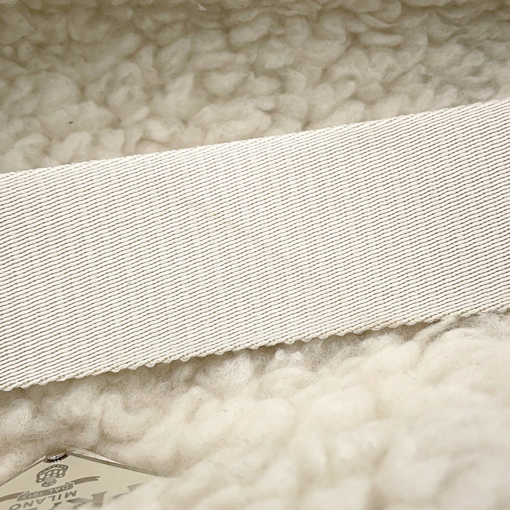 Prada White Cashmere Wool Handbag Tote Bag (Pre-Owned)