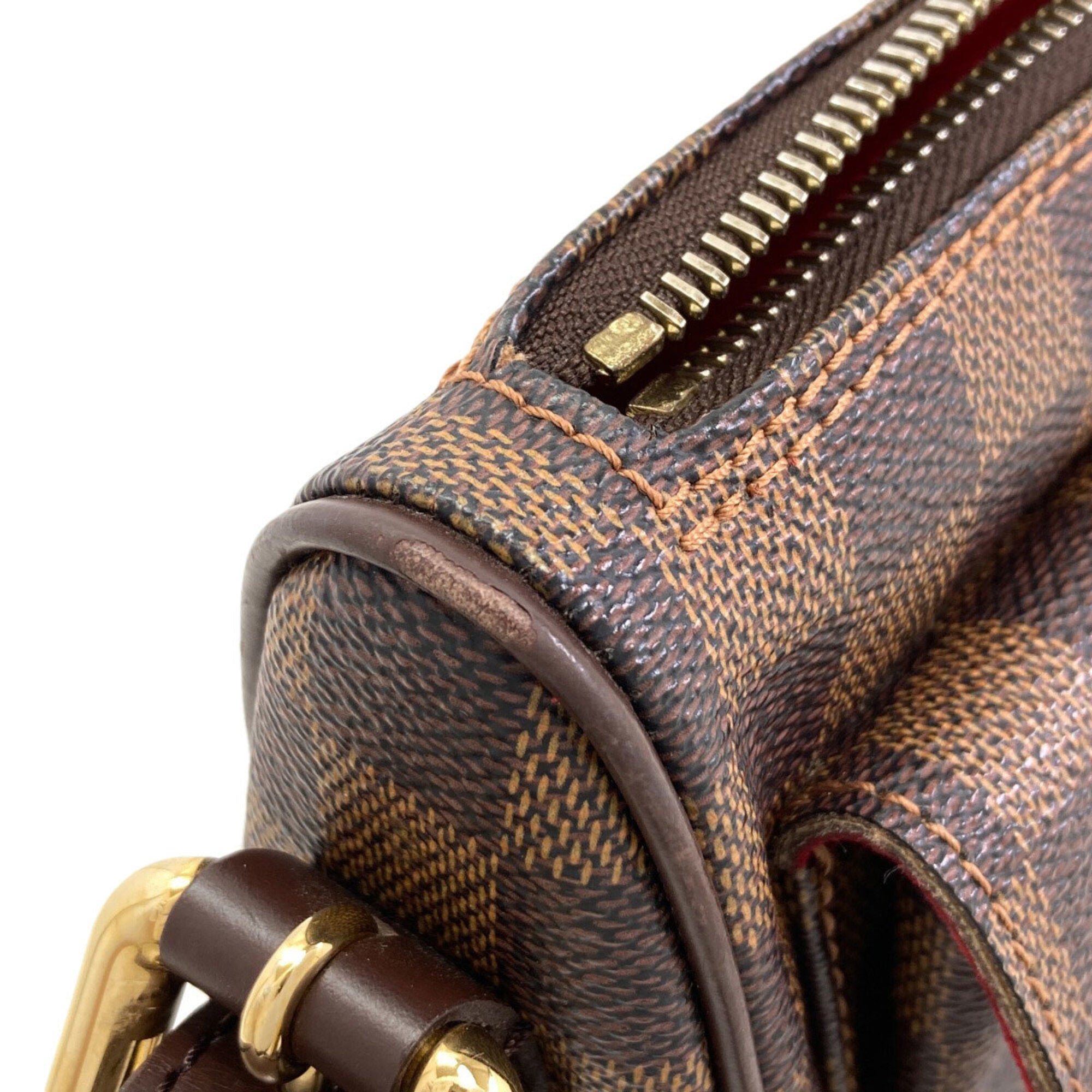 Louis Vuitton Damier Damier Canvas Ebene Damier Canvas Shoulder Bag (Pre-Owned)