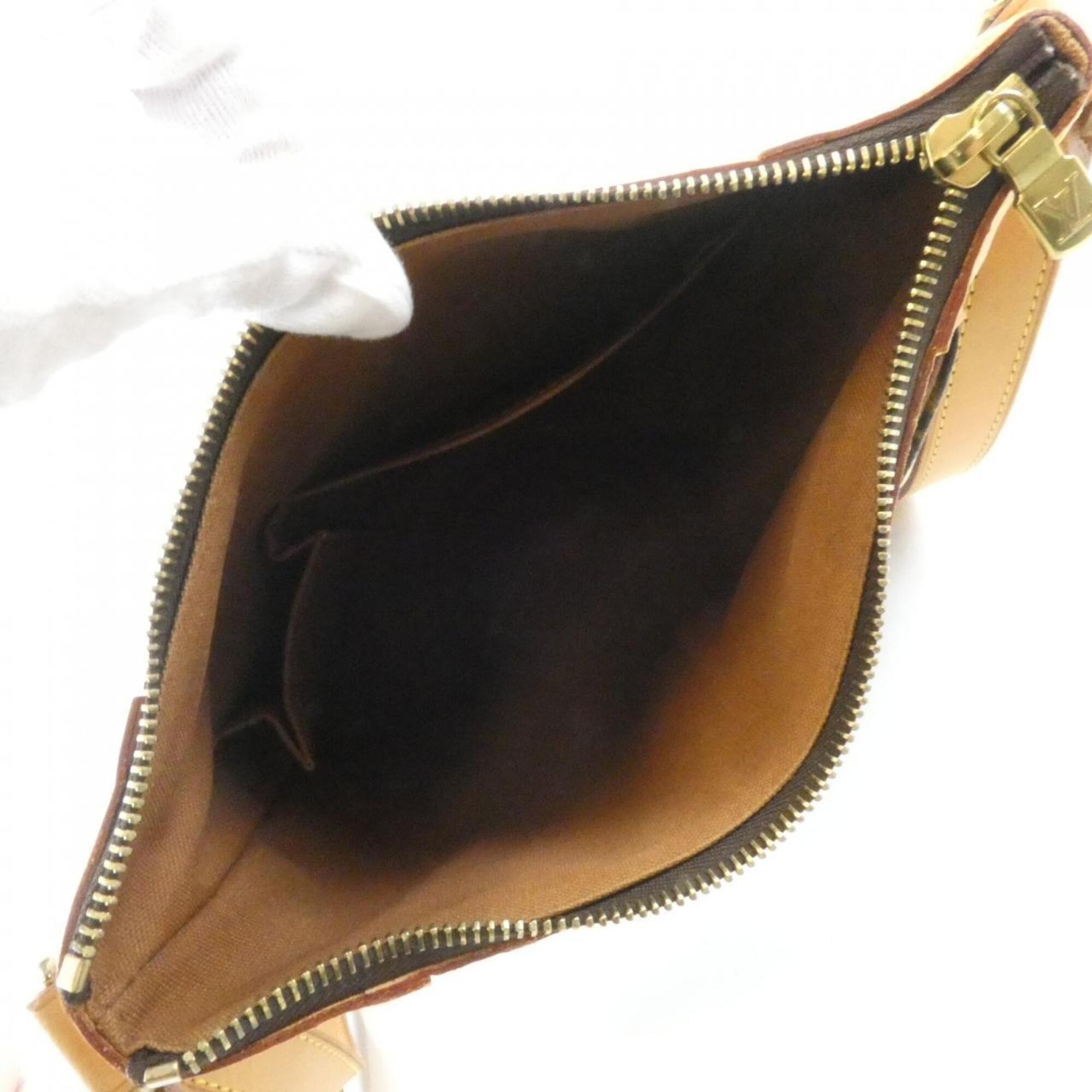 Louis Vuitton Marron Coated Canvas Shoulder Bag (Pre-Owned)