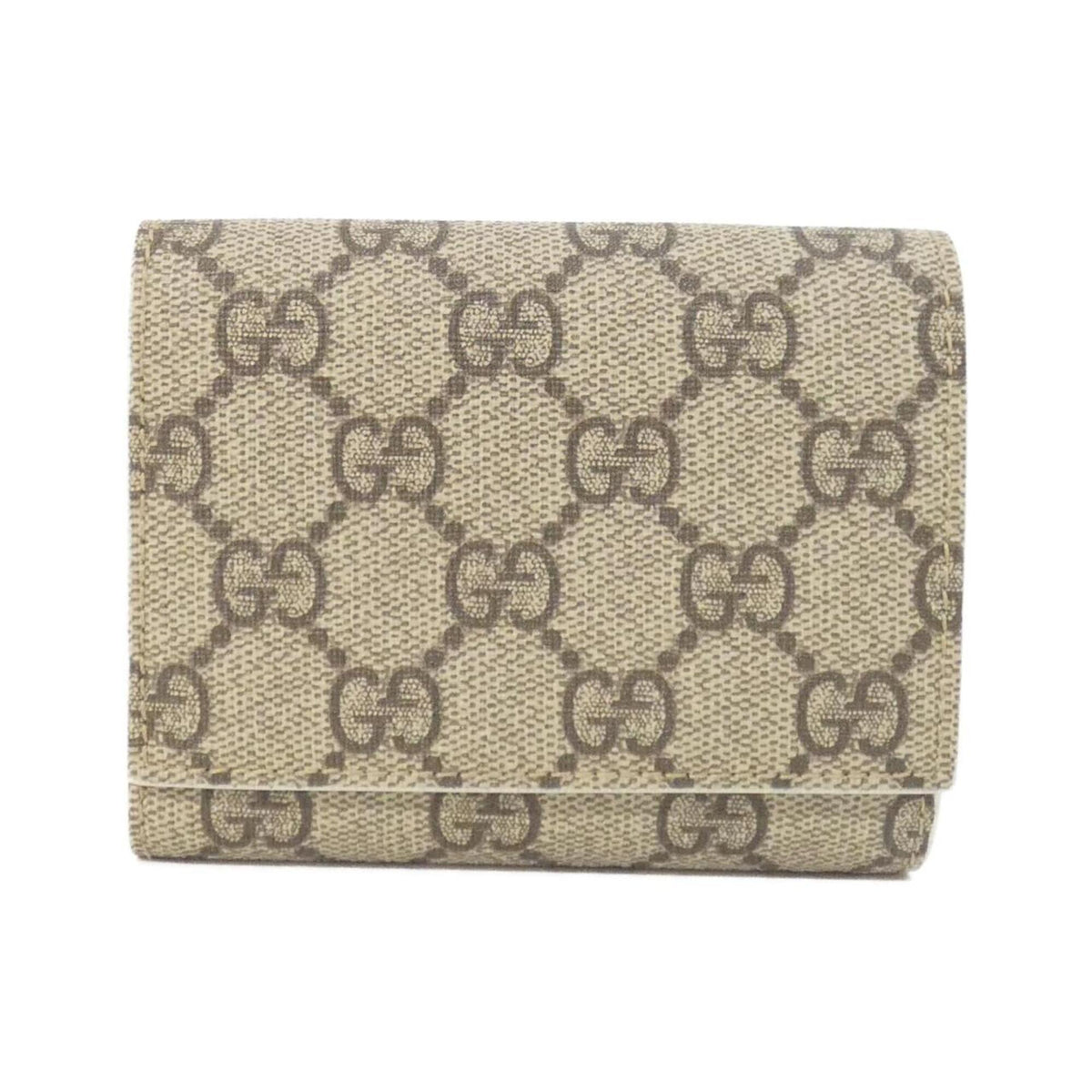 Gucci Beige Ivory Gg Supreme Wallet (Tri-Fold) (Pre-Owned)