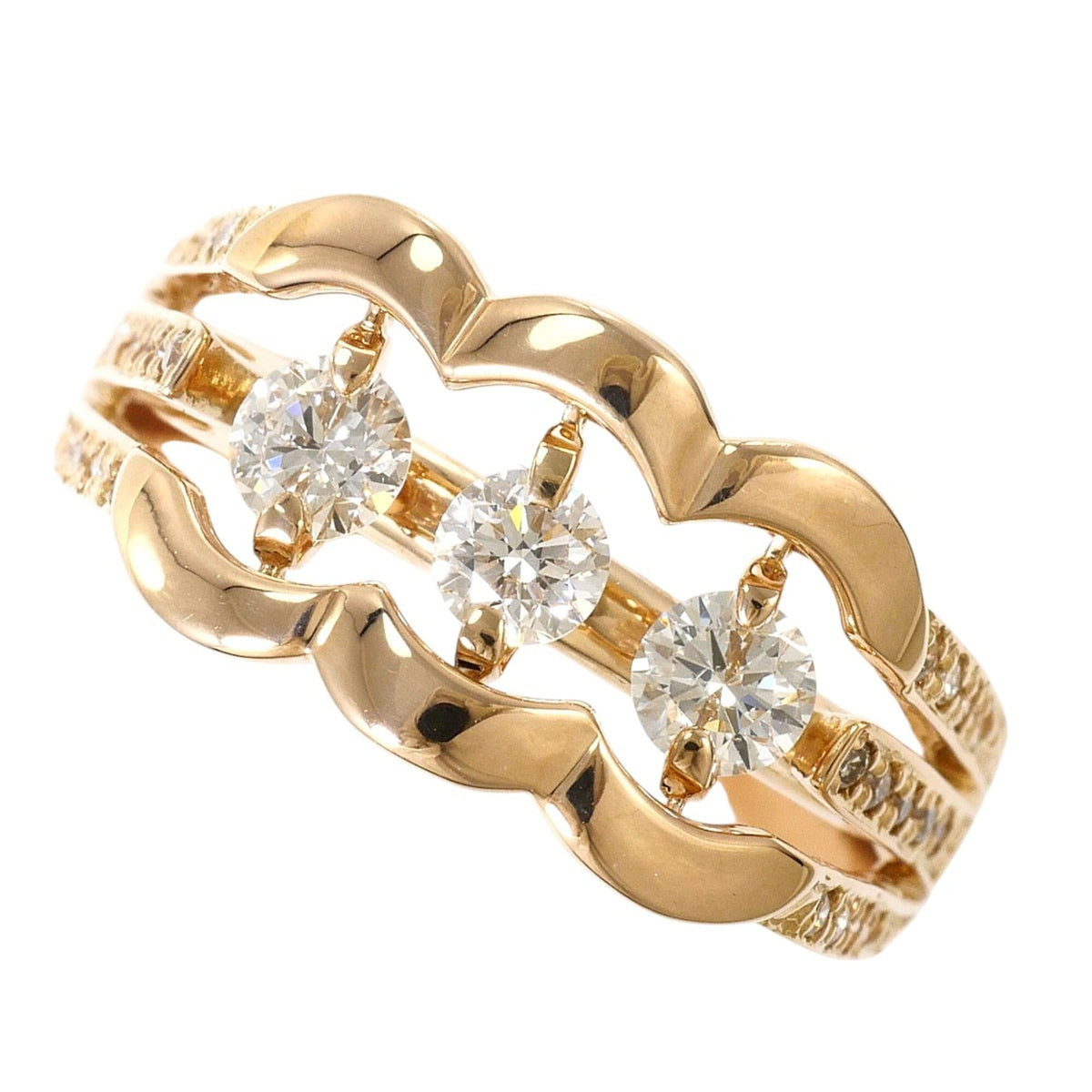 Unbranded Pink Gold Pink Gold (18K) Band Ring (Pre-Owned)