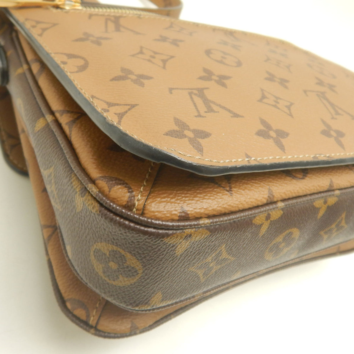 Louis Vuitton Brown Monogram Reverse Monogram Reverse Handbag (Pre-Owned)