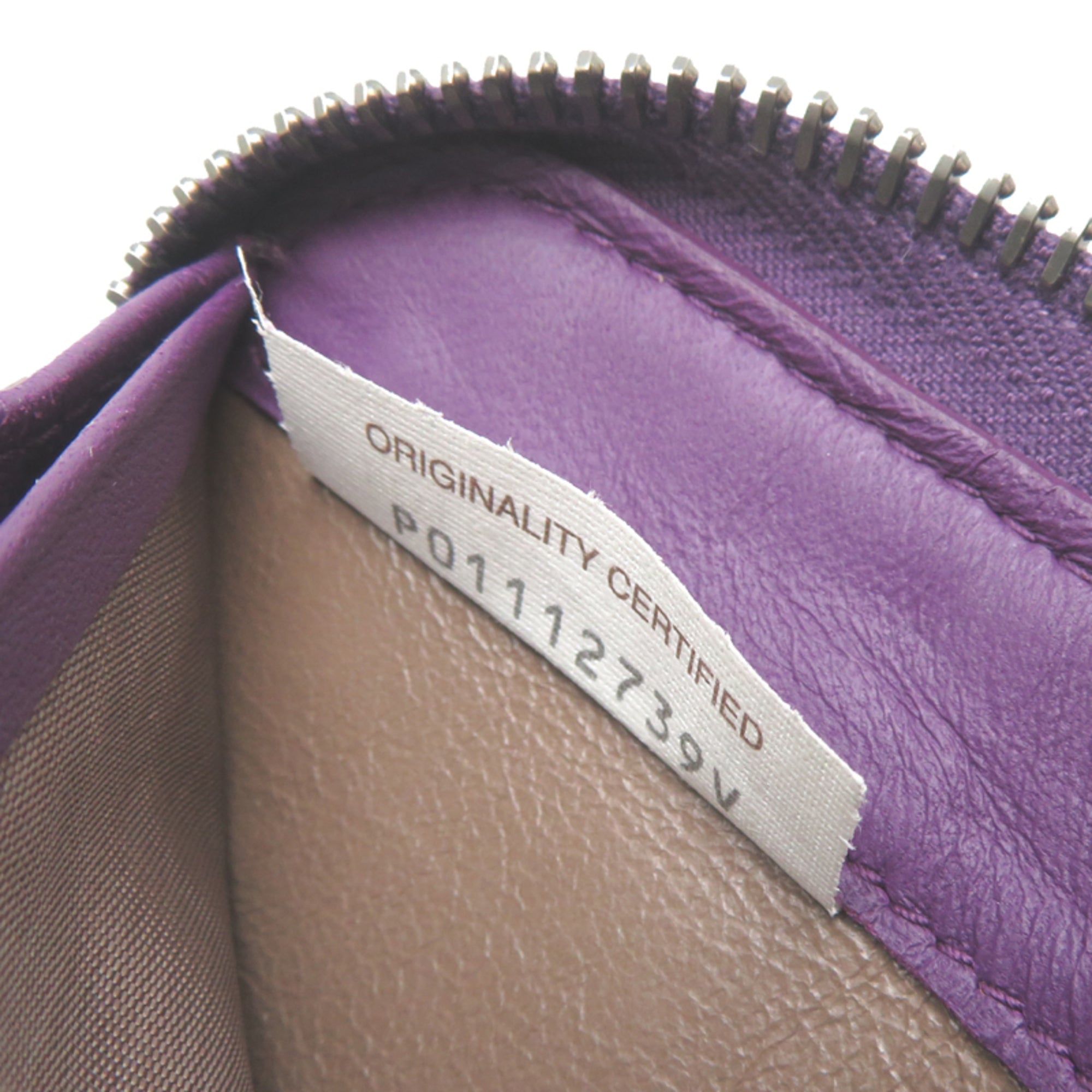 Bottega Veneta Purple Intrecciato Long Wallet (Bi-Fold) (Pre-Owned)