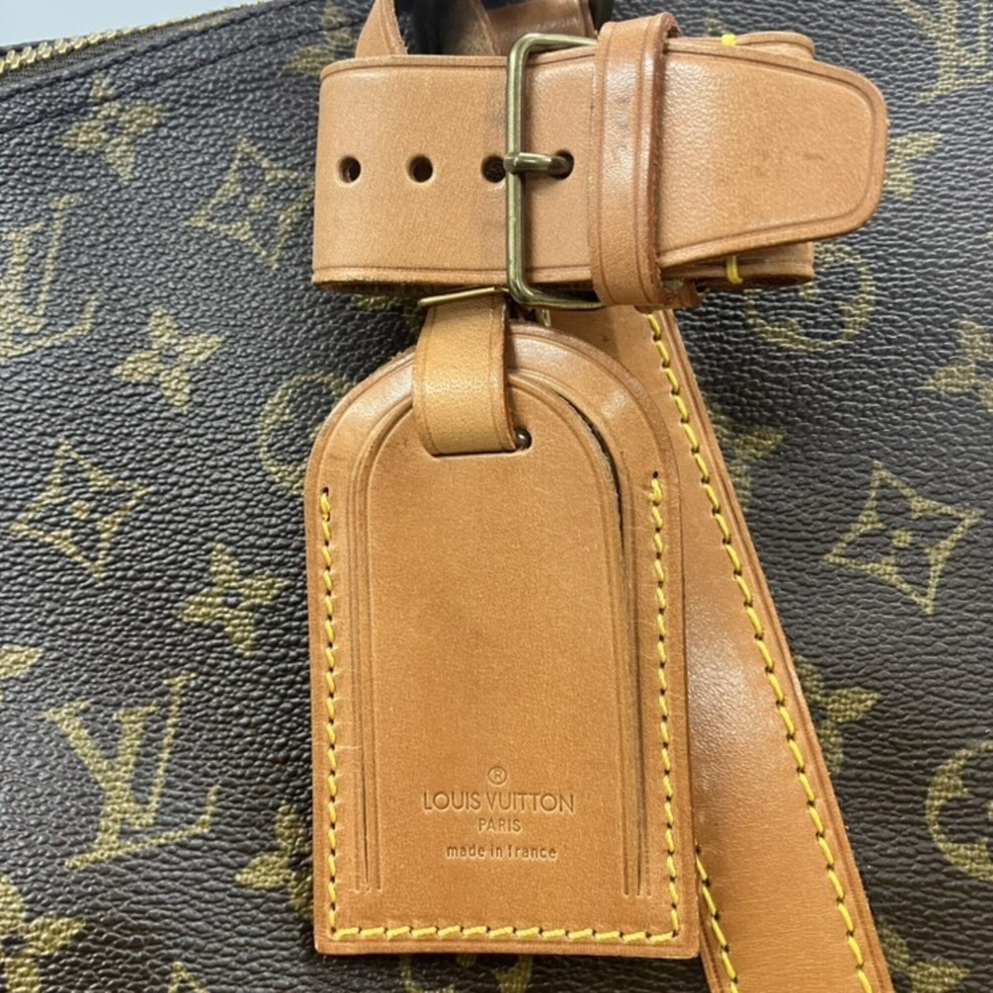 Louis Vuitton Monogram Brown Monogram Leather Boston Bag (Pre-Owned)