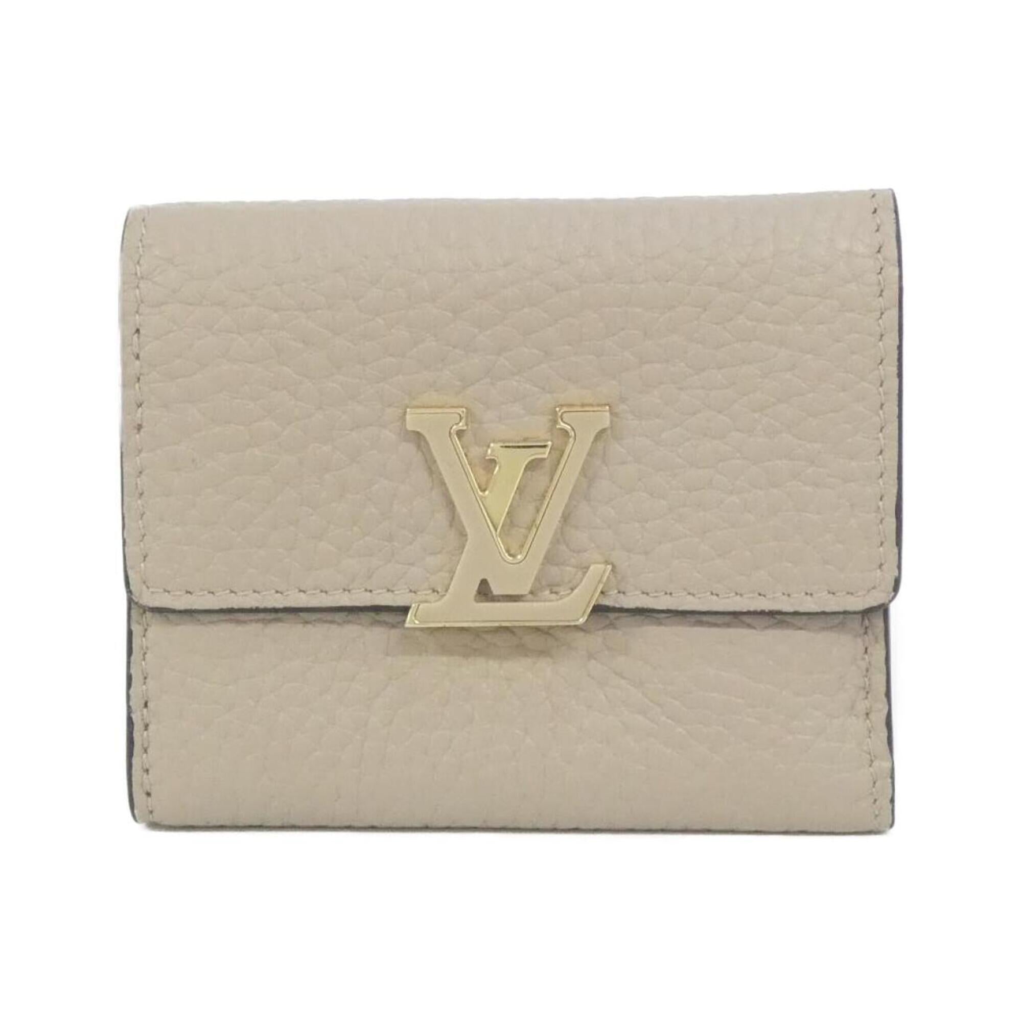 Louis Vuitton Galle Leather Wallet (Tri-Fold) (Pre-Owned)