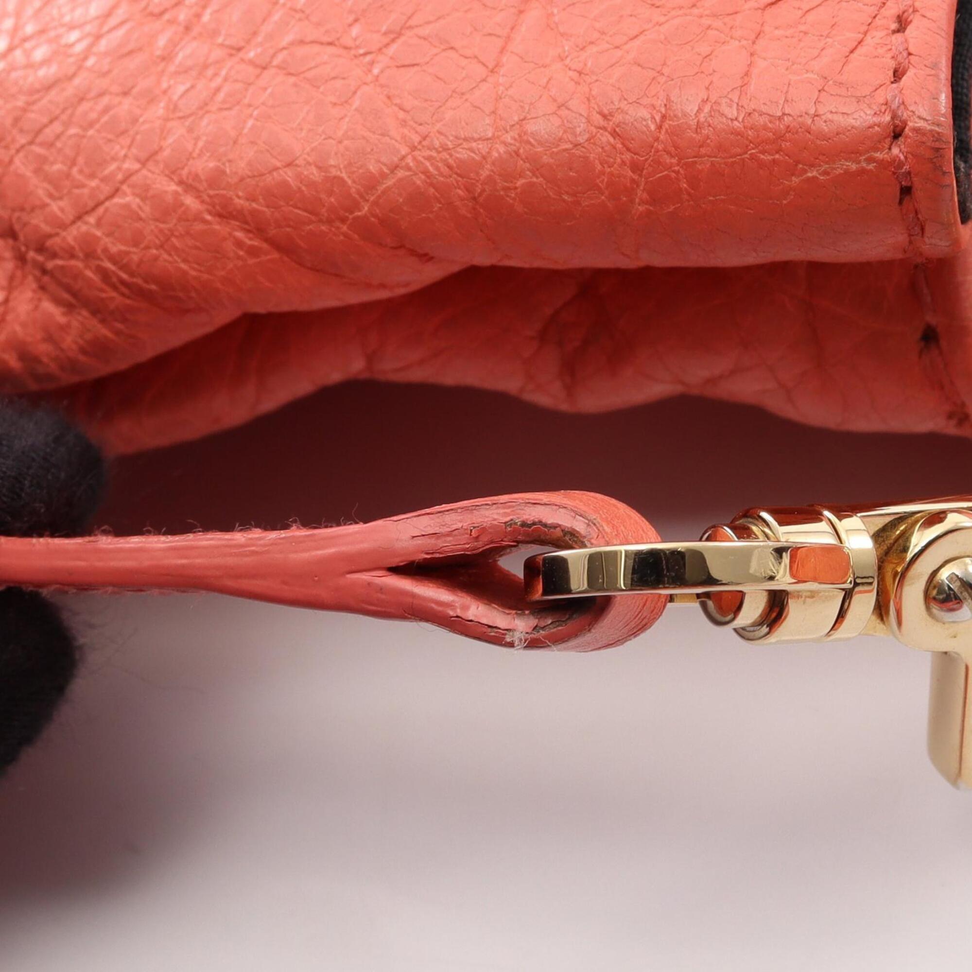 Balenciaga Orange Leather Clutch Bag (Pre-Owned)