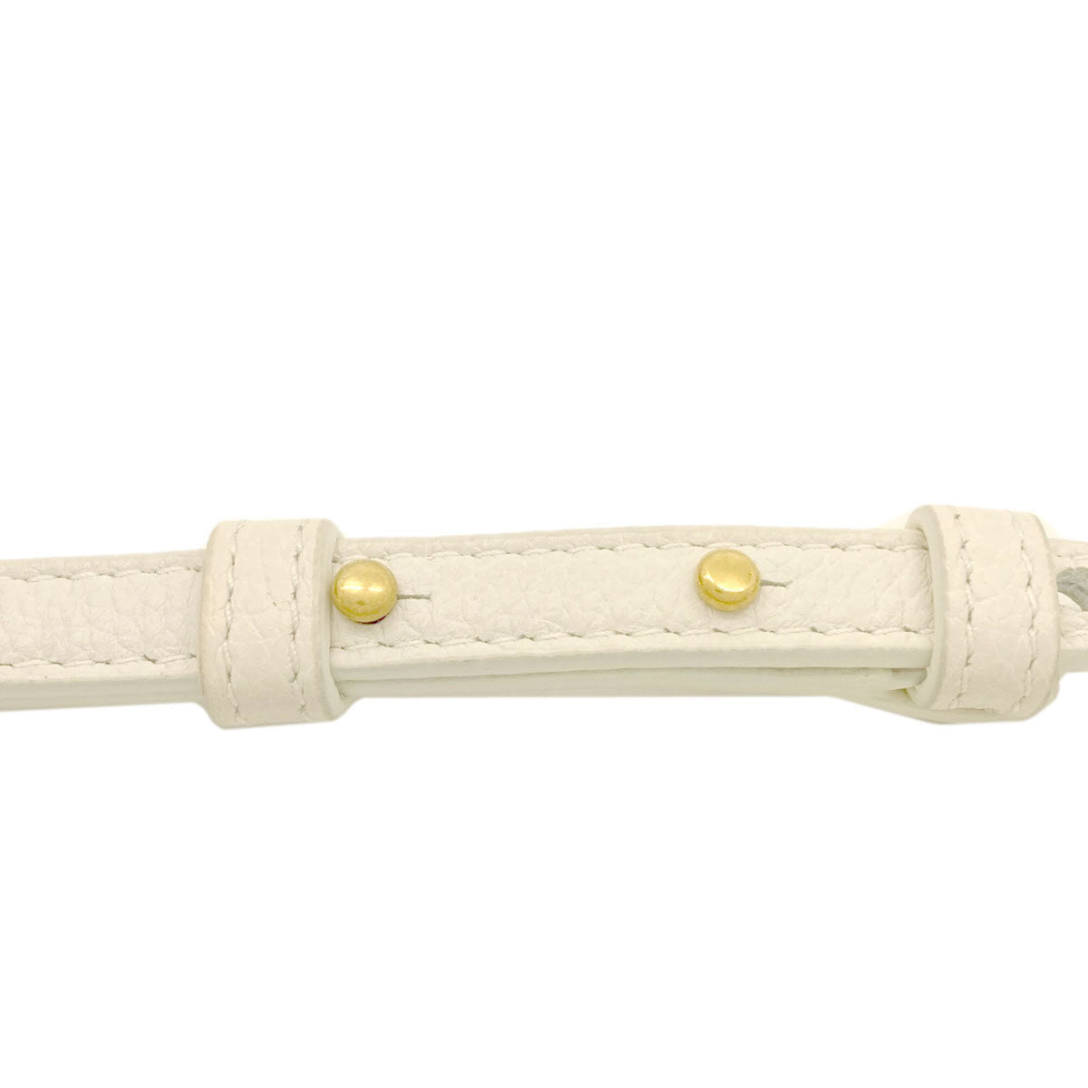 Bottega Veneta White Leather Handbag Pouch (Pre-Owned)