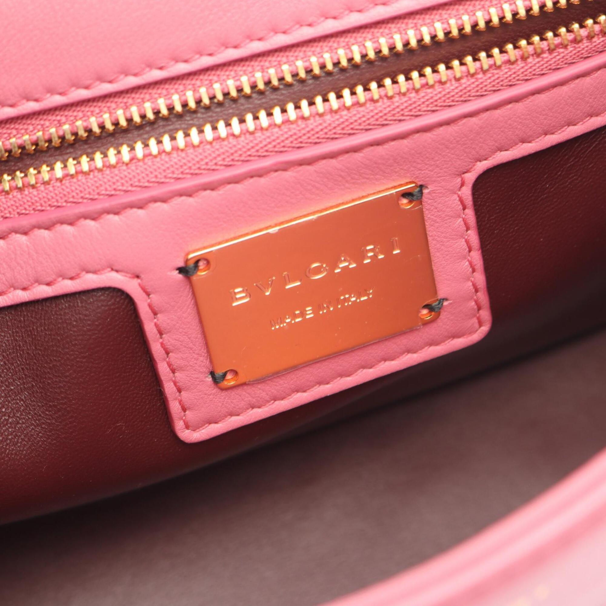 Bvlgari Pink Leather Handbag (Pre-Owned)
