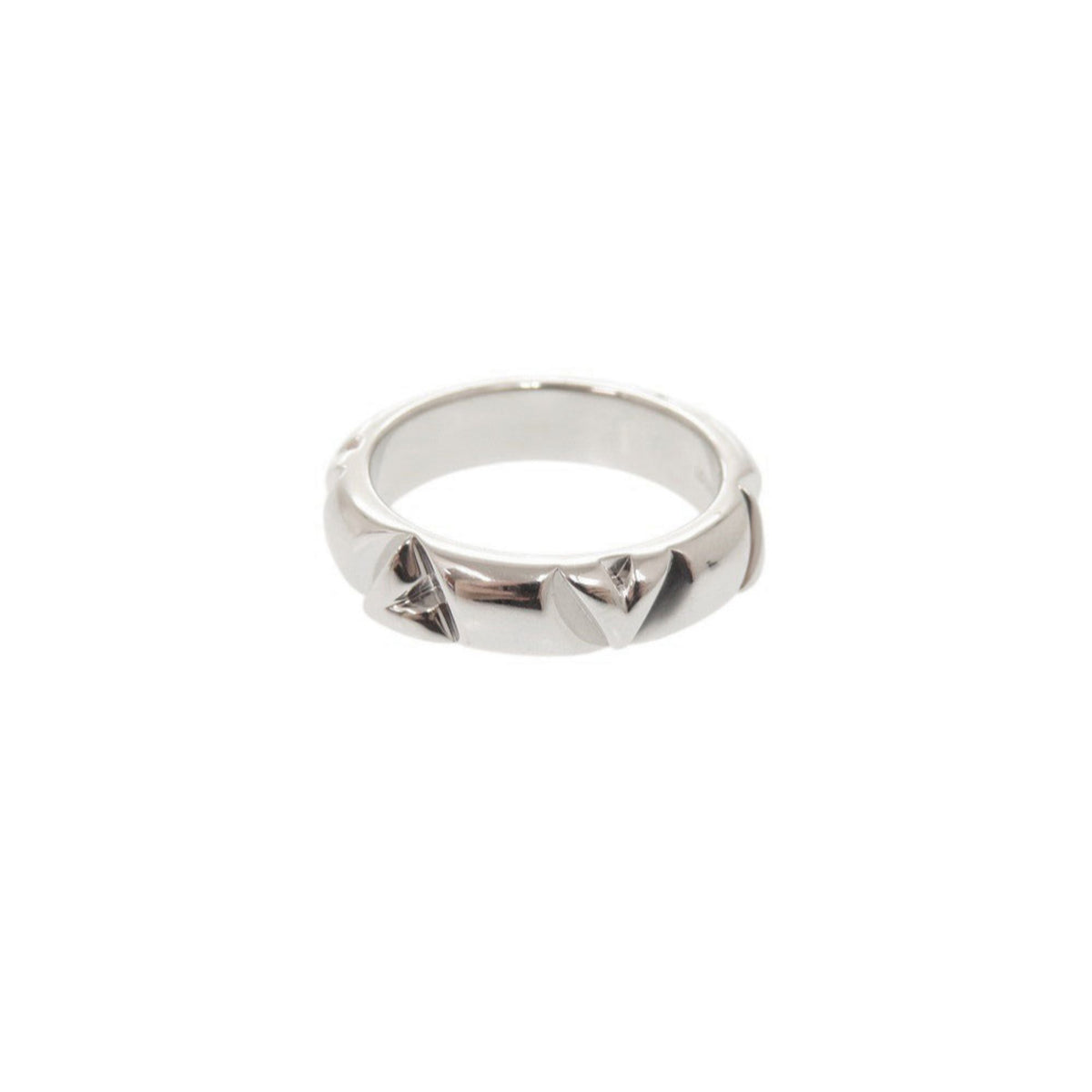 Louis Vuitton White Gold White Gold (18K) Band Ring (Pre-Owned)