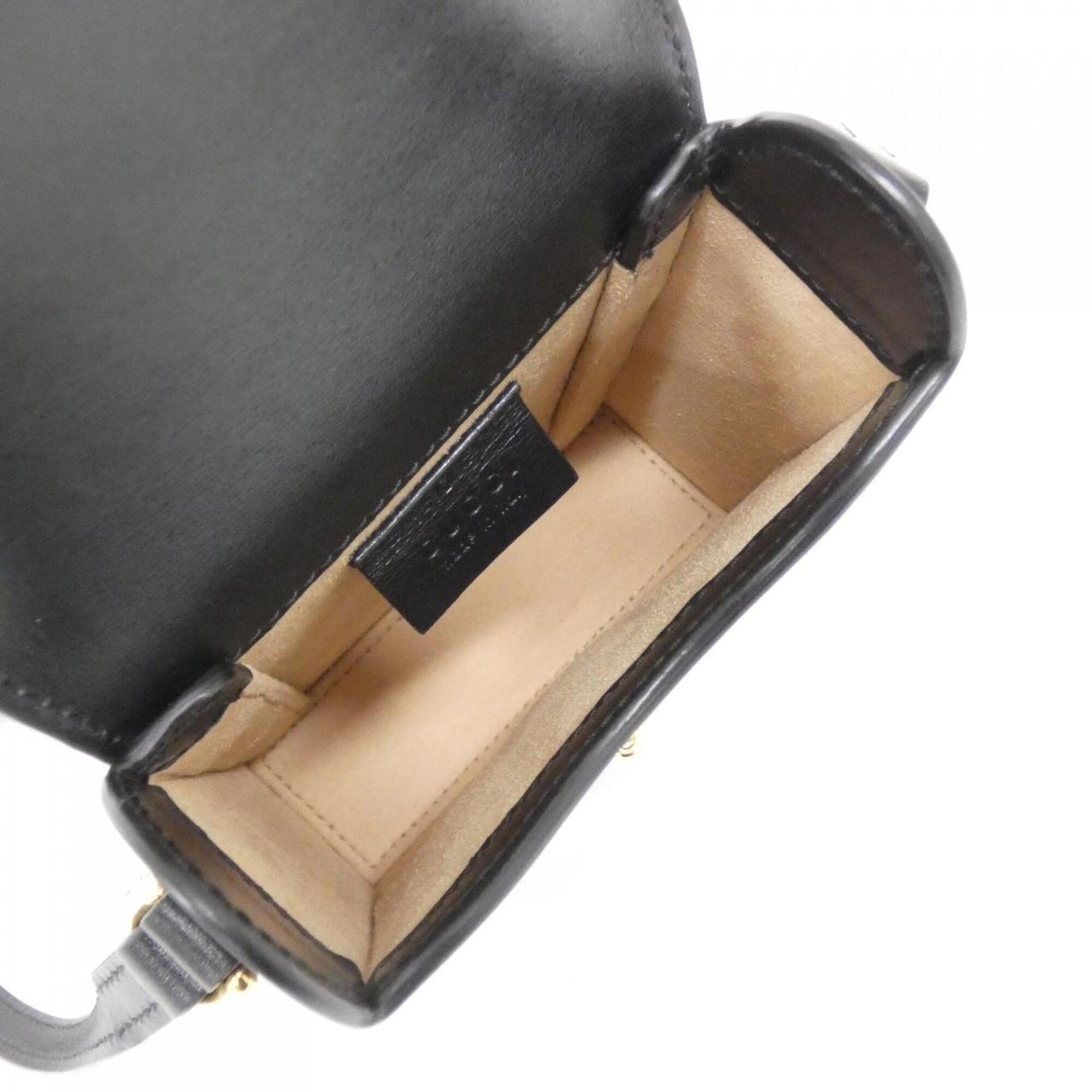 Gucci Black Leather Shoulder Bag (Pre-Owned)