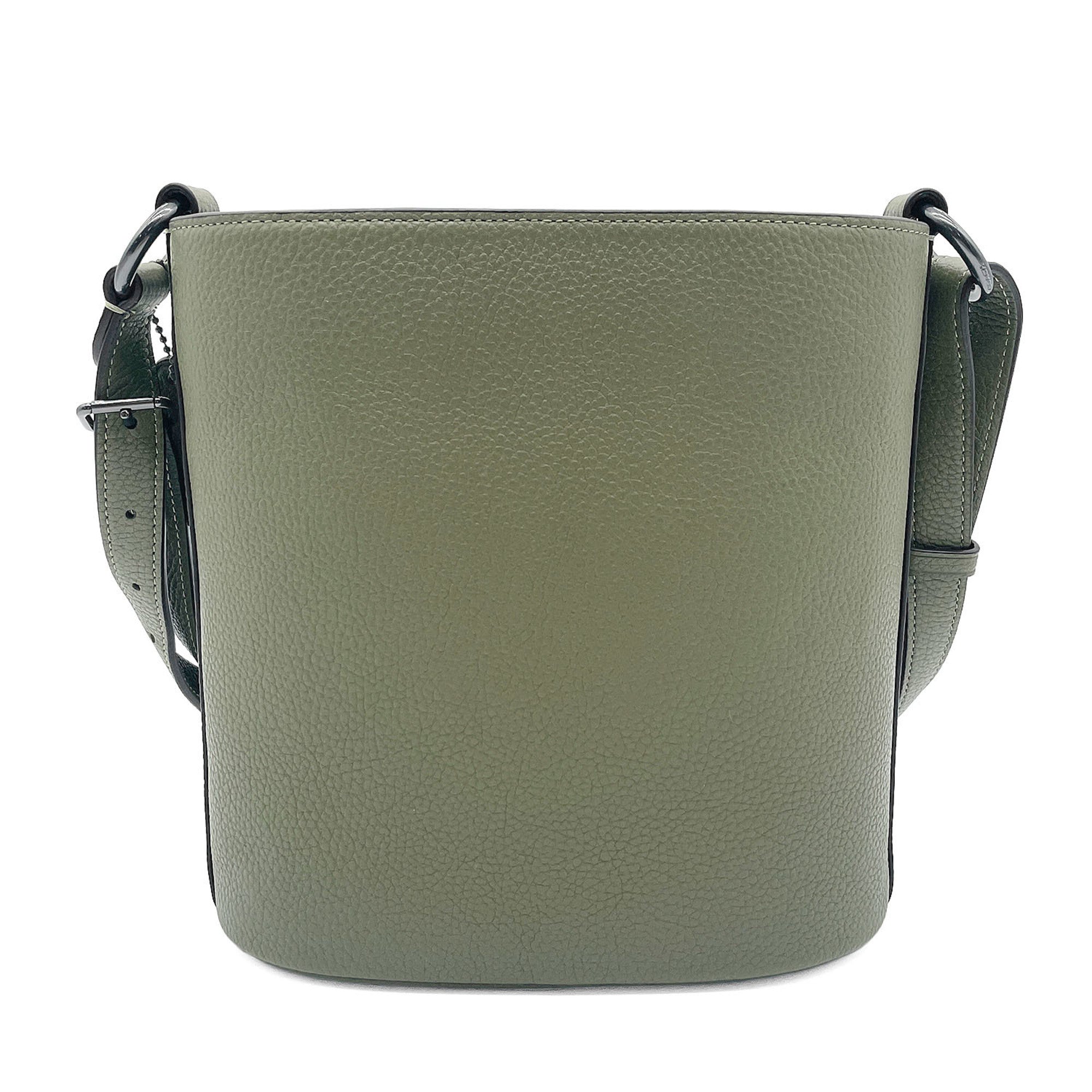 Coach Khaki Leather Shoulder Bag (Pre-Owned)
