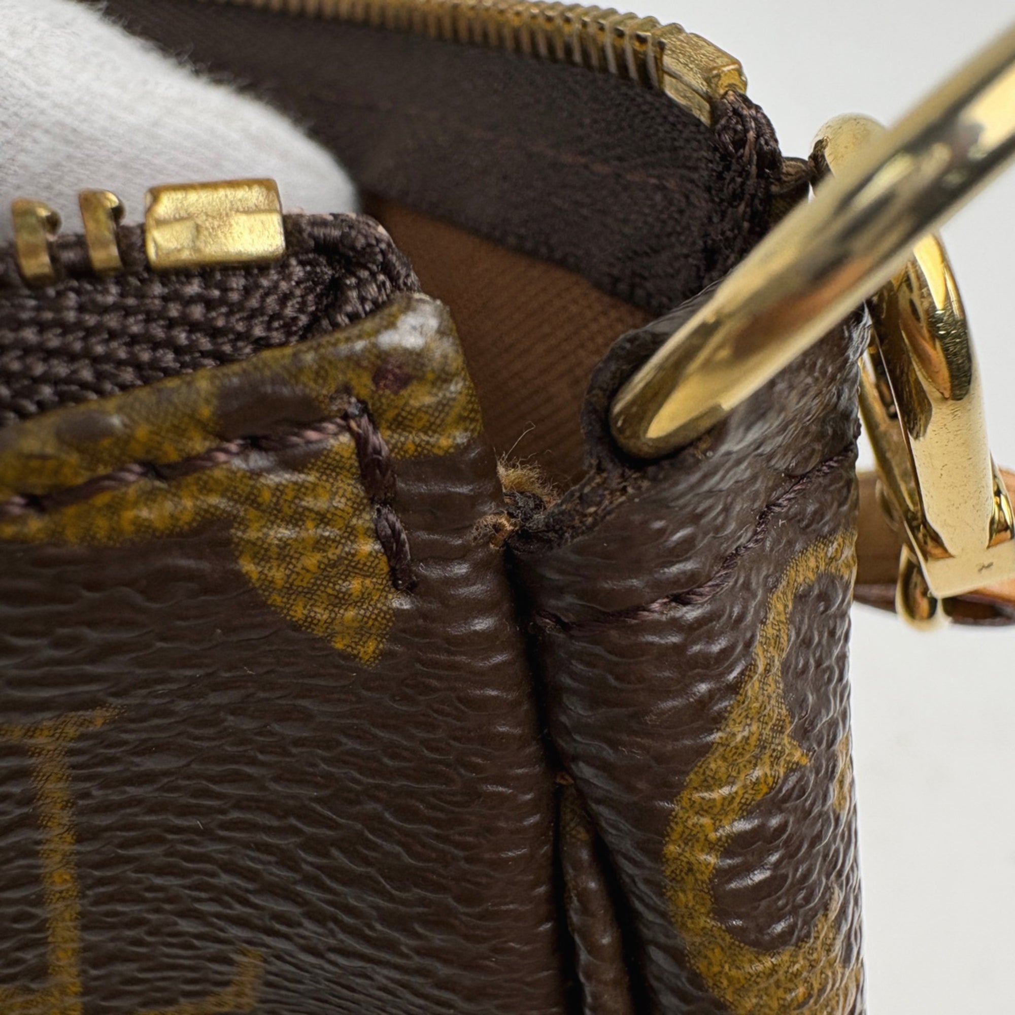 Louis Vuitton Brown Monogram Pochette Pouch (Pre-Owned)
