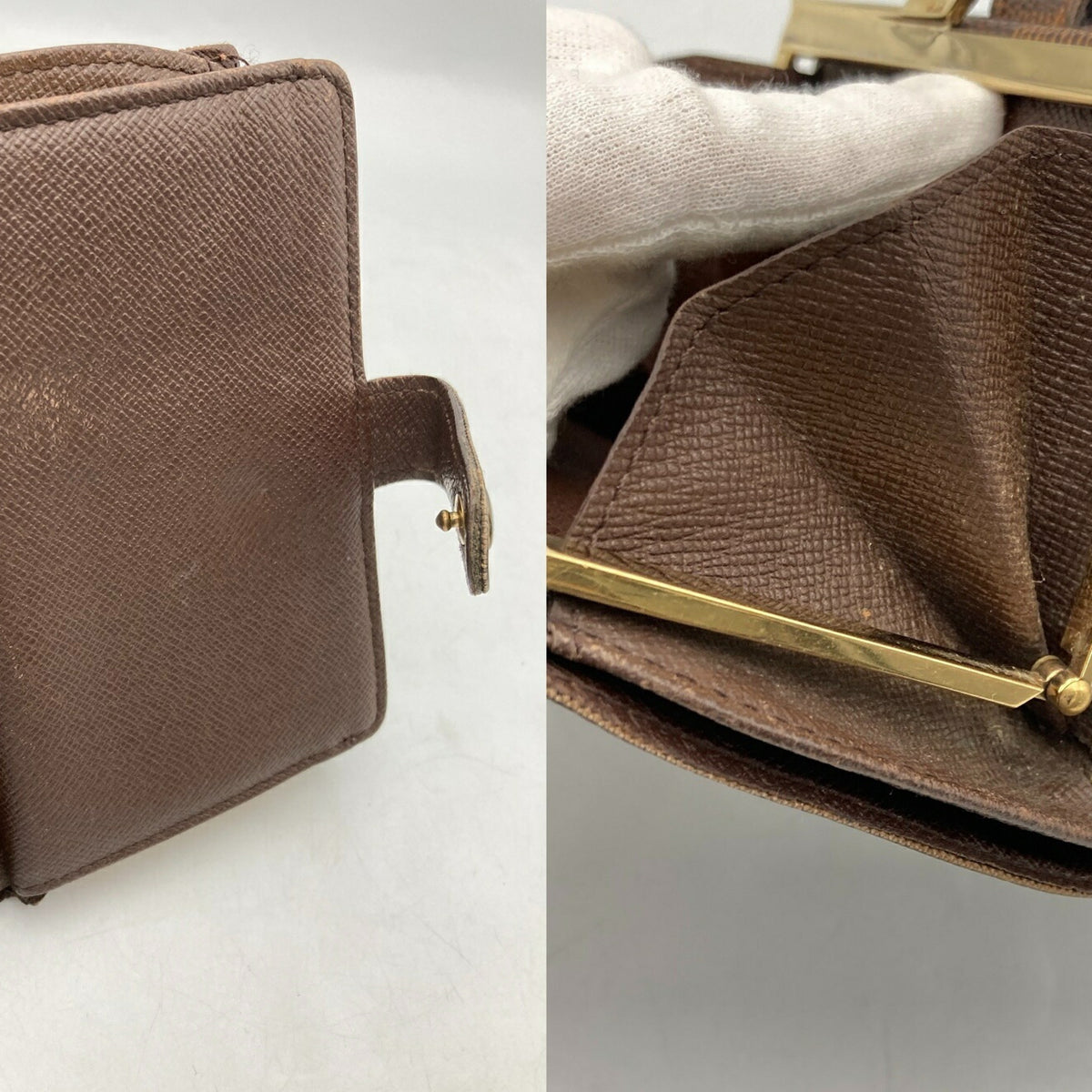 Louis Vuitton Brown Pvc Leather Wallet (Bi-Fold) (Pre-Owned)