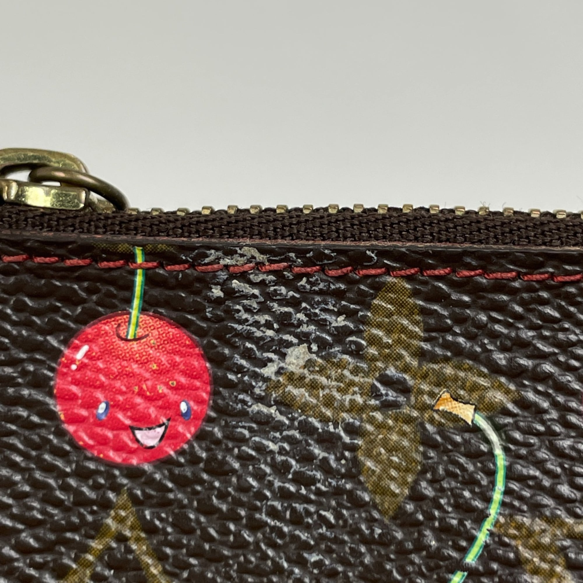 Louis Vuitton Brown Monogram Cherry Monogram Coin Purse/Coin Case (Pre-Owned)