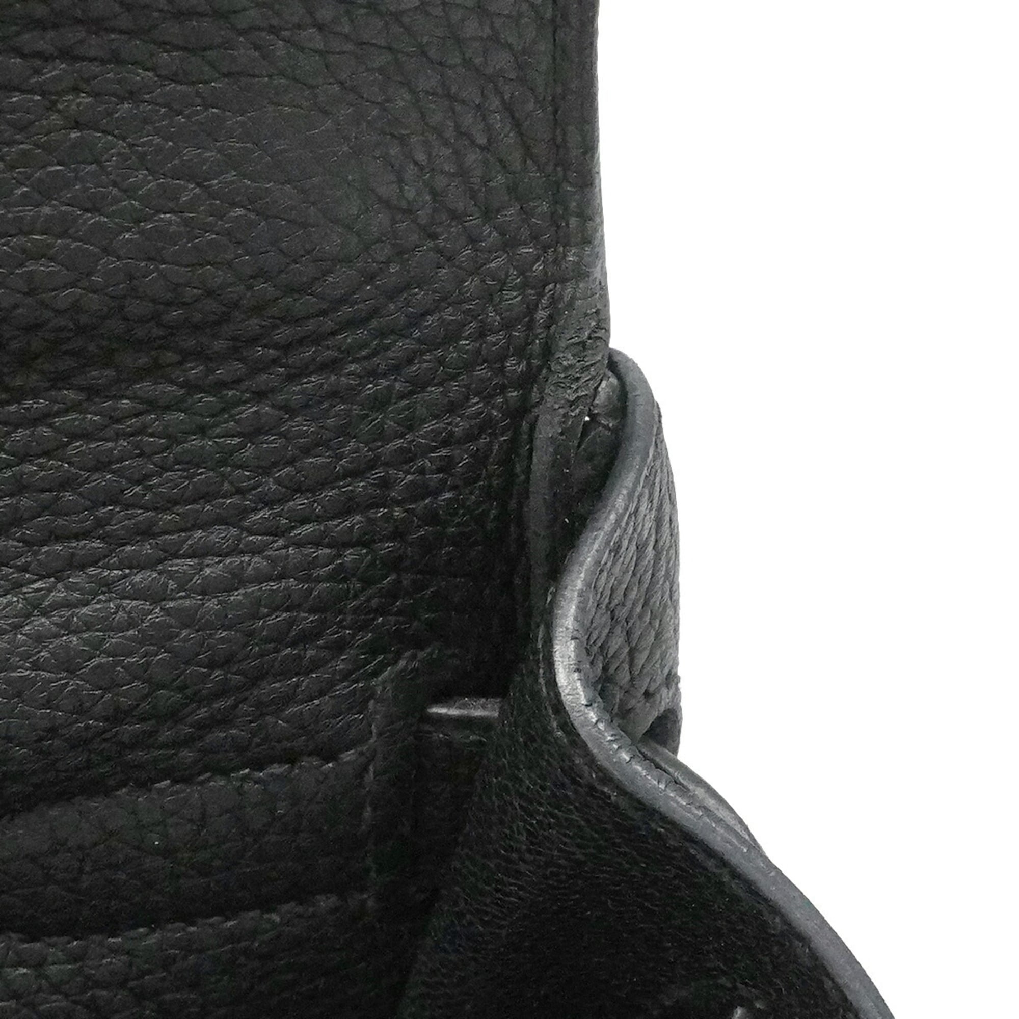 Hermes Black Togo Leather Handbag (Pre-Owned)
