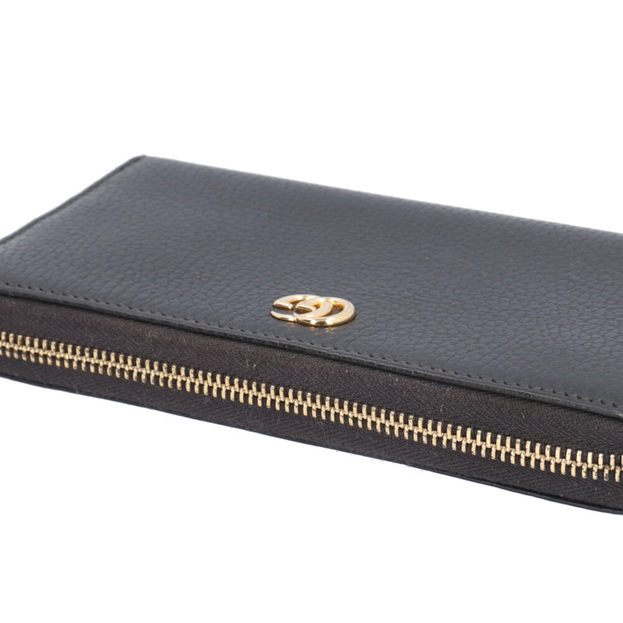 Gucci Black Leather Long Wallet (Bi-Fold) (Pre-Owned)