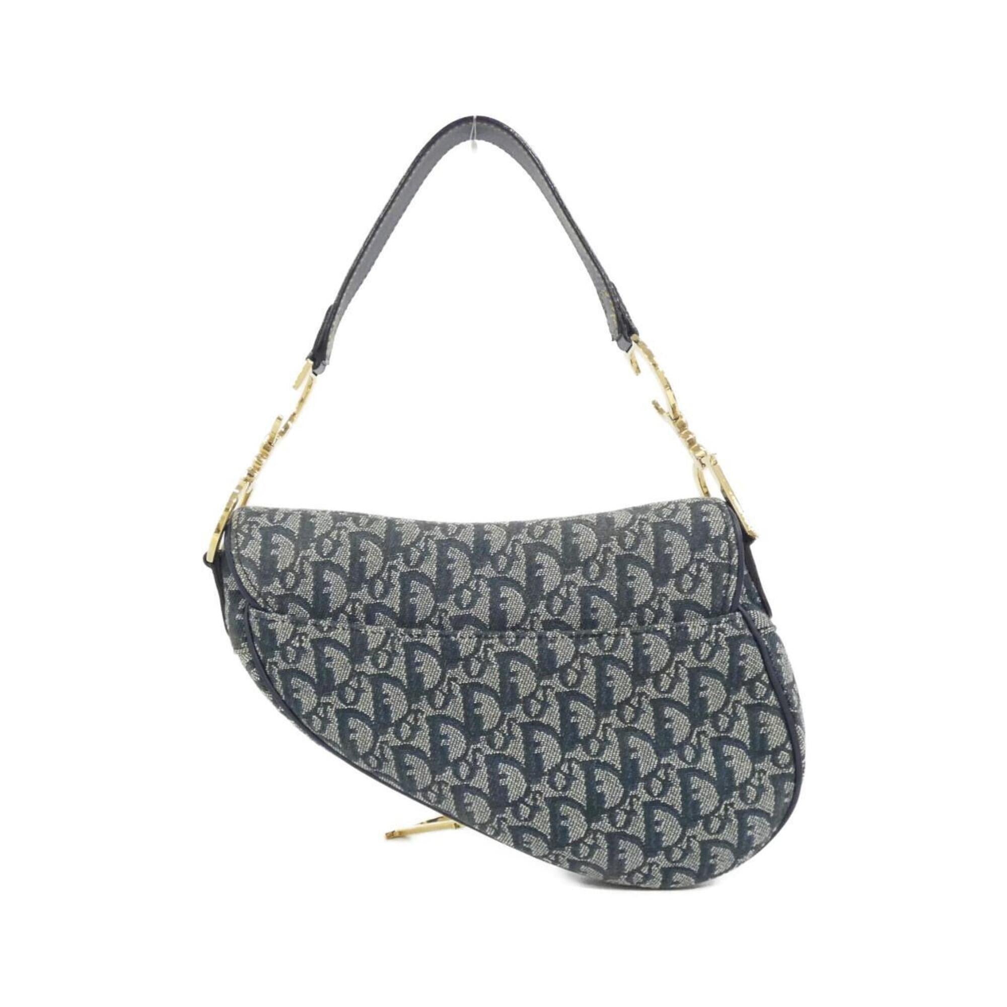 Christian Dior Blue Canvas Shoulder Bag (Pre-Owned)