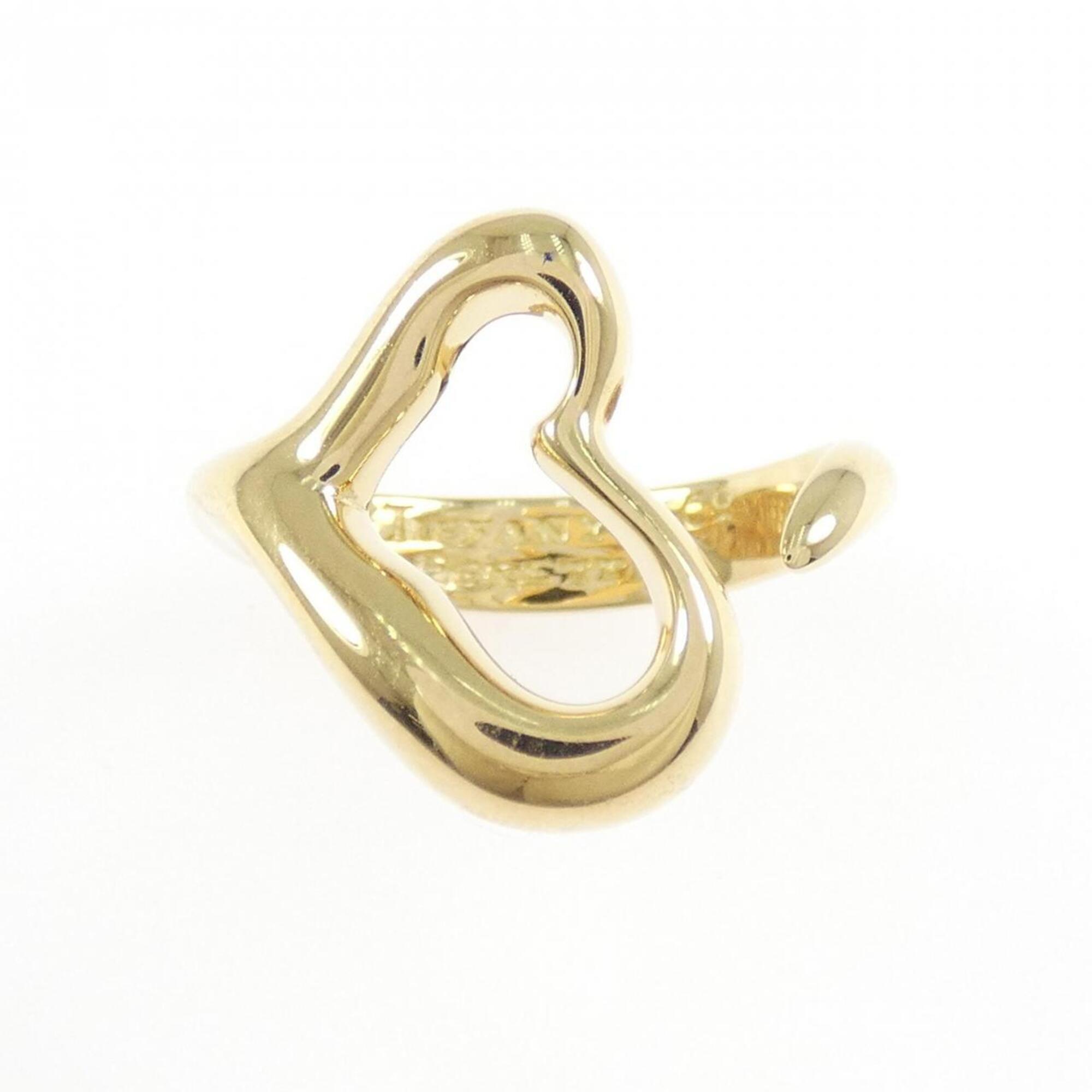 Tiffany Open Heart Yellow Gold (18K) Band Ring (Pre-Owned)