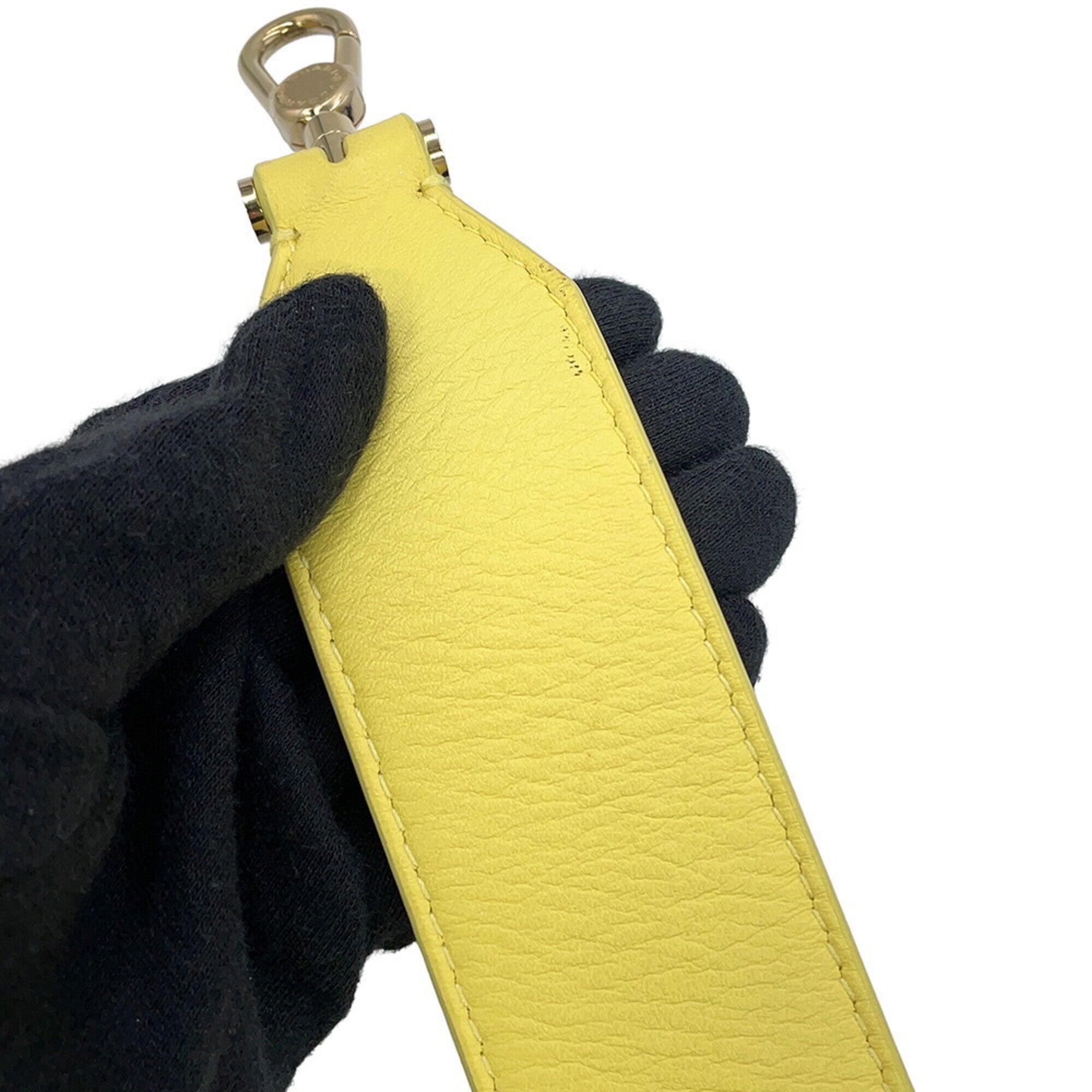 Bvlgari Yellow Leather Handbag Shoulder Bag (Pre-Owned)