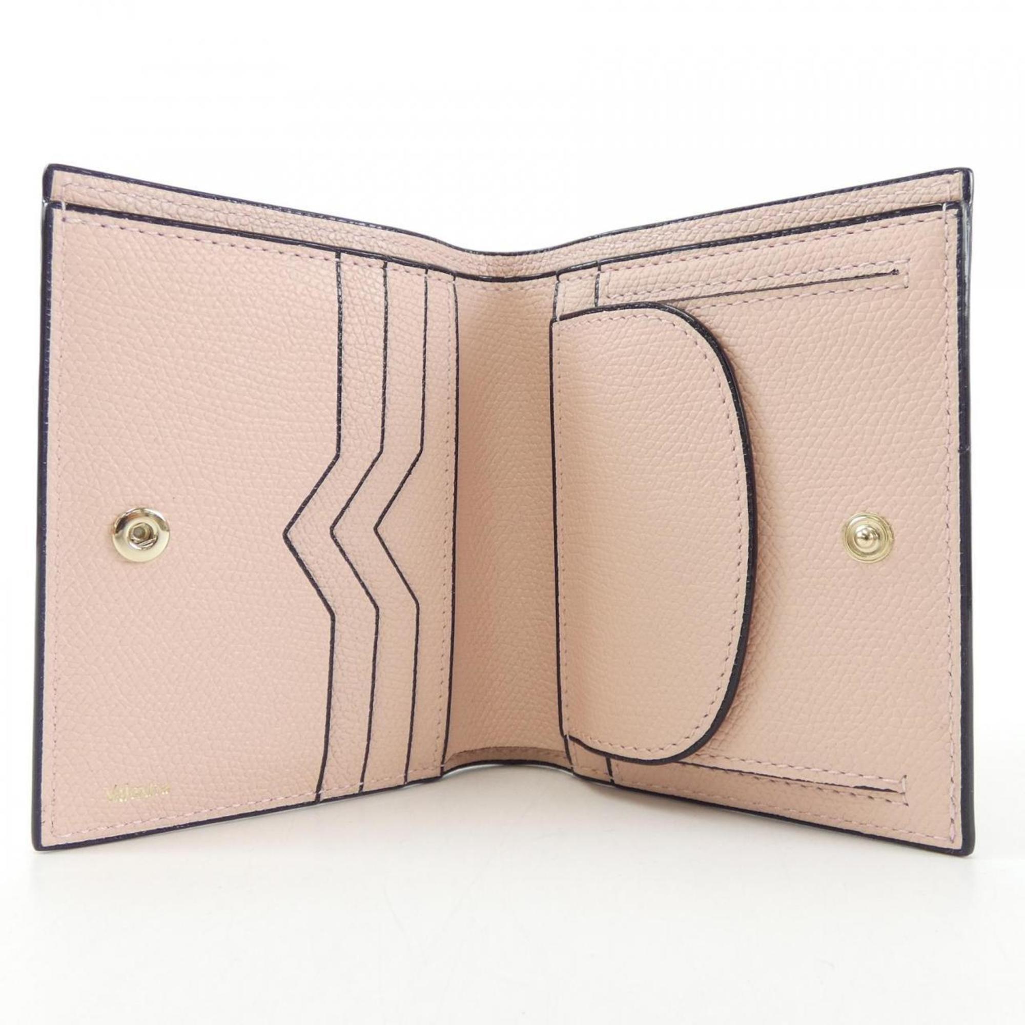 Valextra Pink Leather Wallet (Bi-Fold) (Pre-Owned)