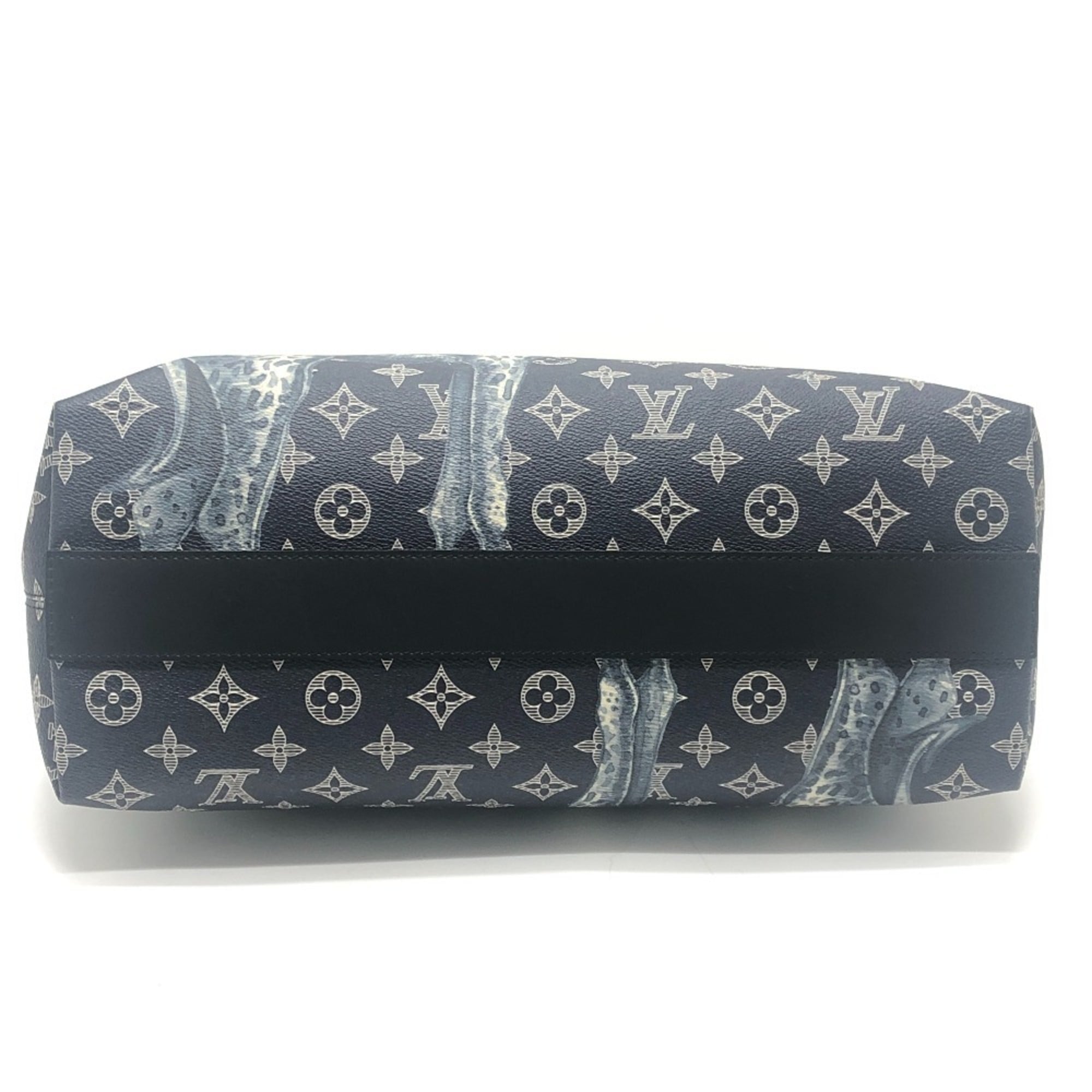Louis Vuitton Navy Monogram Canvas Tote Bag (Pre-Owned)