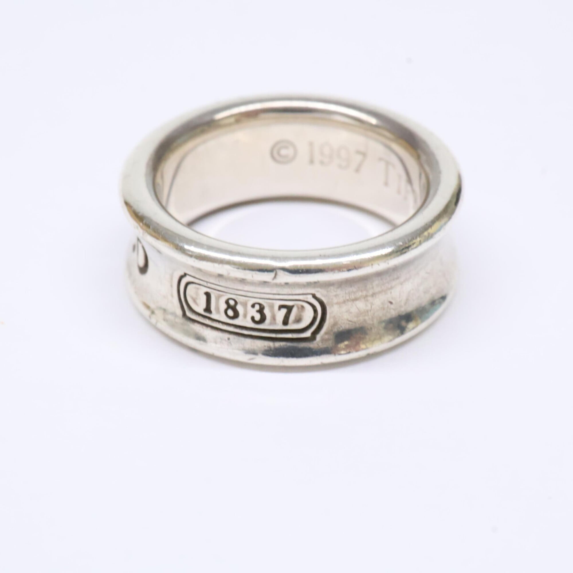 Tiffany Silver Silver 925 Band Ring (Pre-Owned)