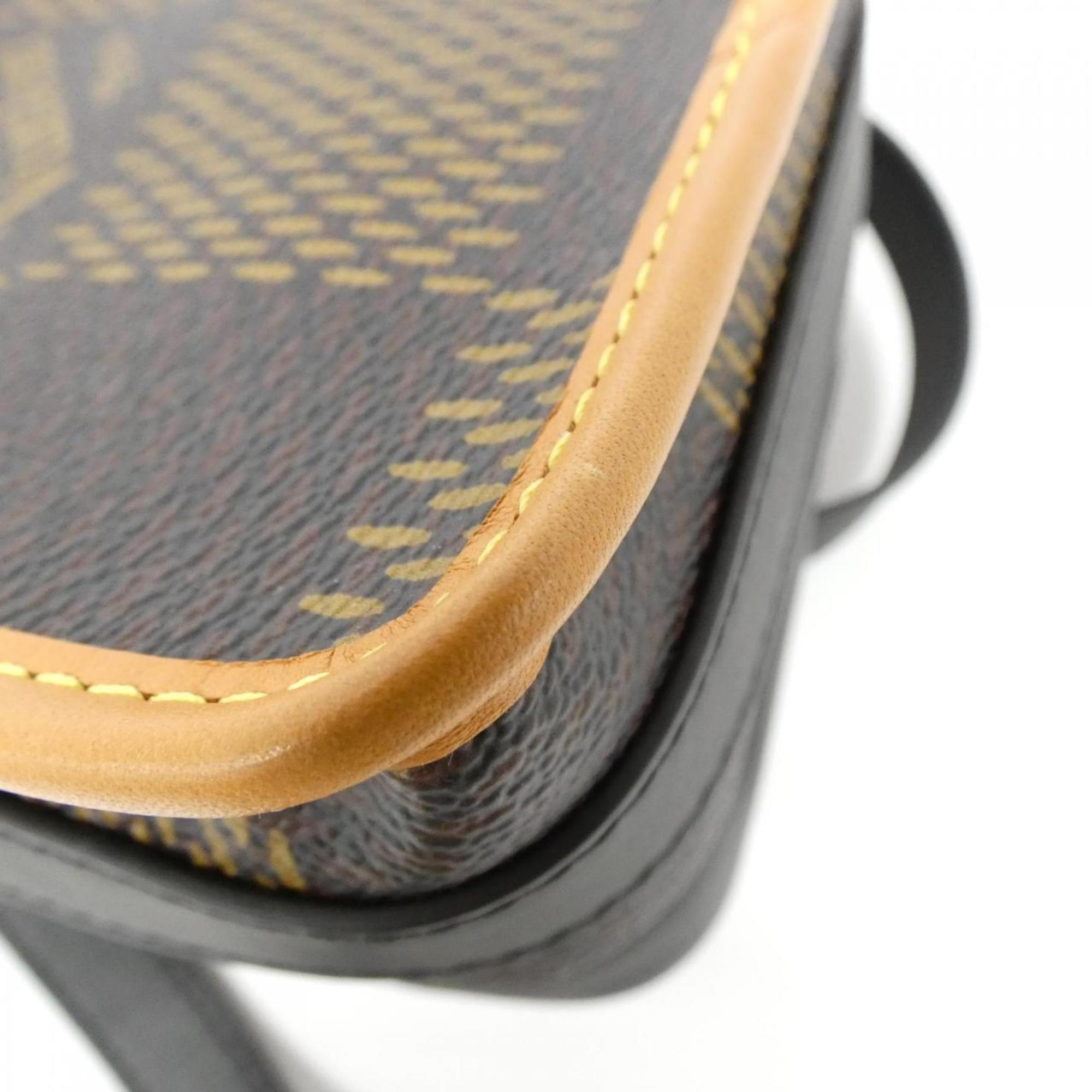 Louis Vuitton Ebene Coated Canvas Shoulder Bag (Pre-Owned)