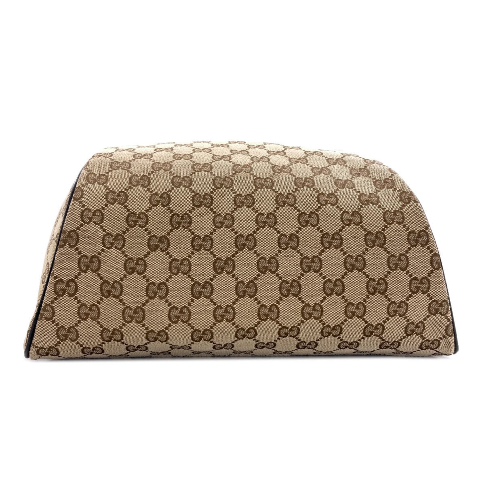 Gucci Brown Canvas Backpack (Pre-Owned)