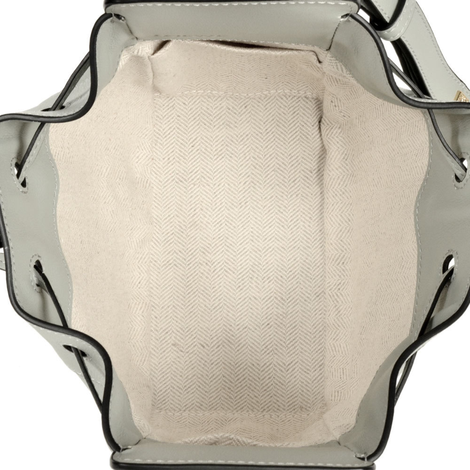 Loewe Hammock Gray Leather Shoulder Bag (Pre-Owned)