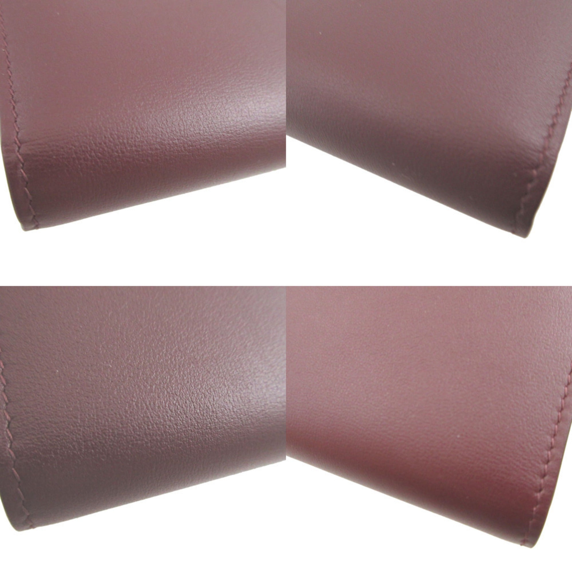 Cartier Bordeaux Leather Long Wallet (Bi-Fold) (Pre-Owned)