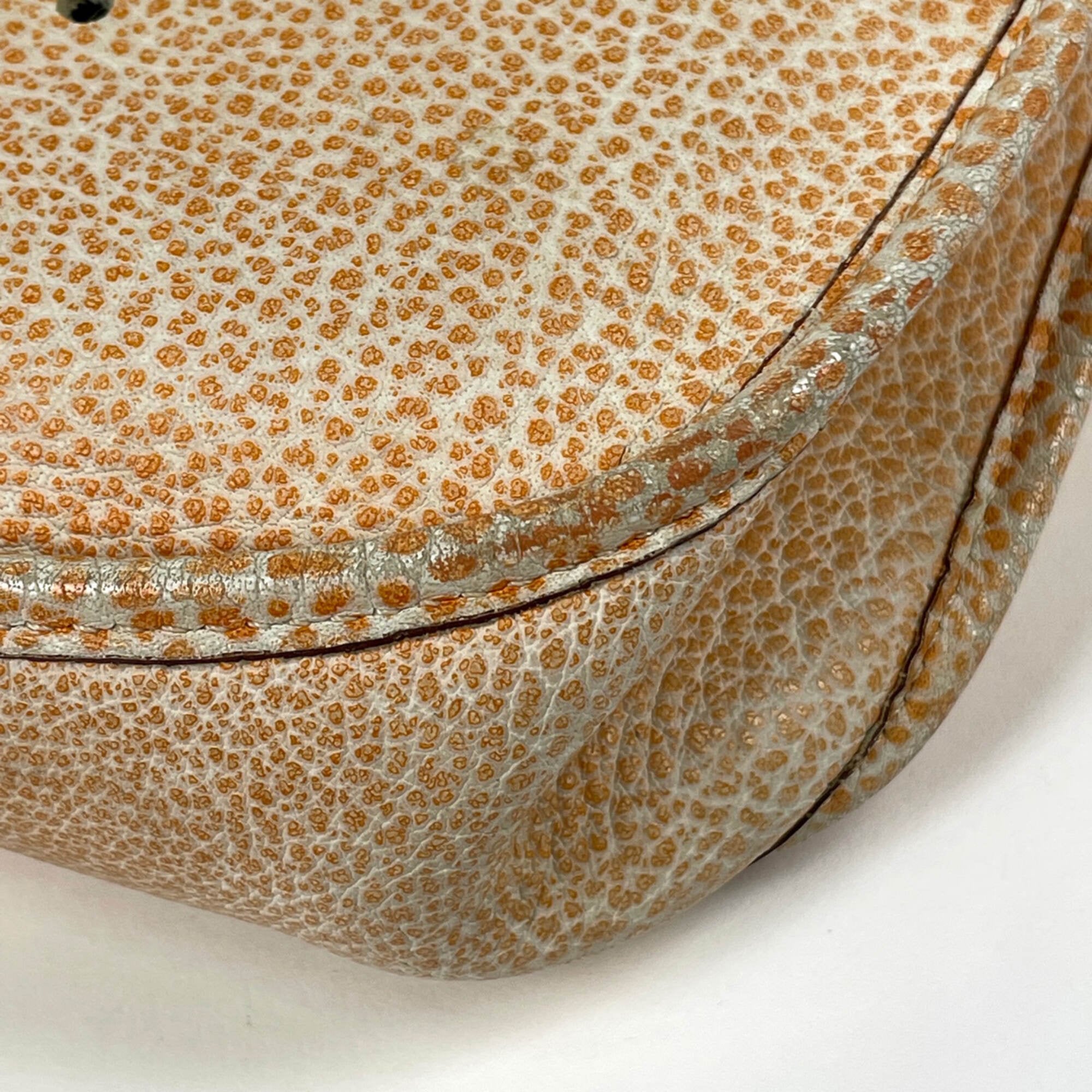 Hermes Evelyne Orange Leather Shoulder Bag (Pre-Owned)