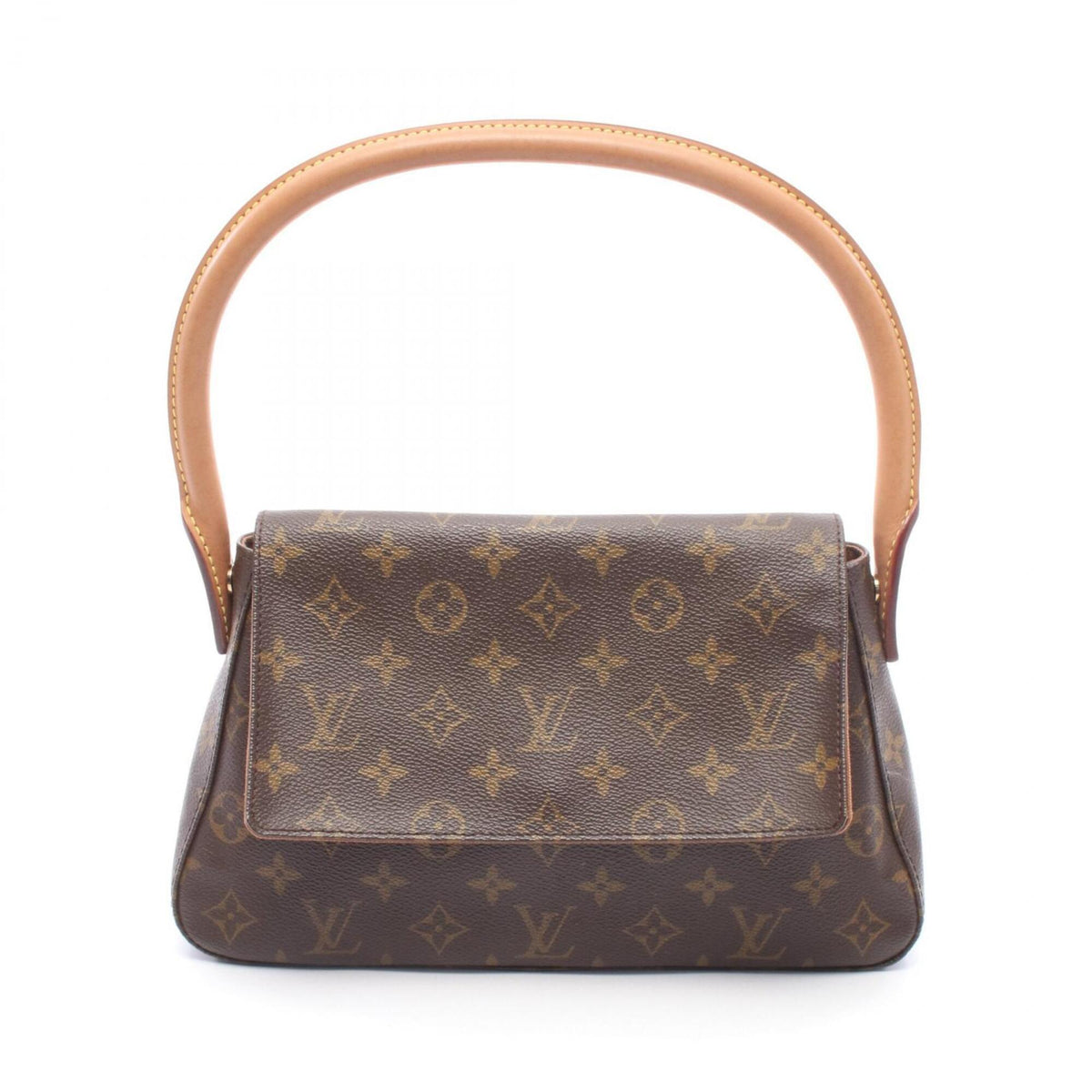 Louis Vuitton Brown Coated Canvas Pvc Monogram Leather Handbag (Pre-Owned)