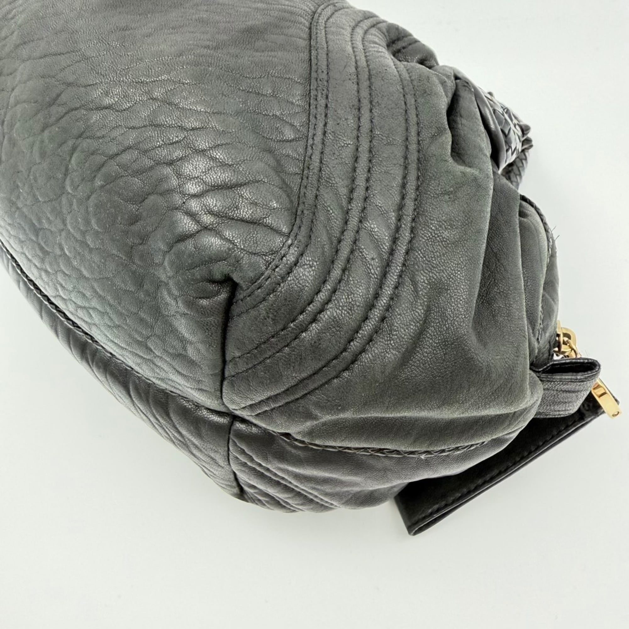 Fendi Zucca Black Zucca Handbag (Pre-Owned)