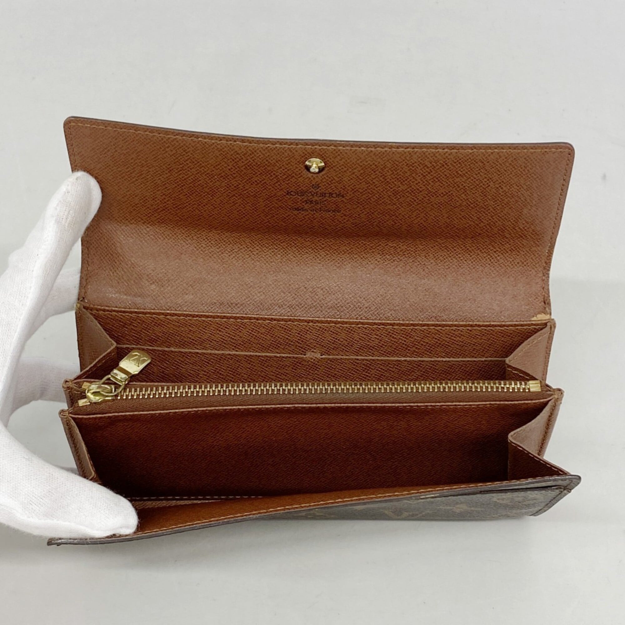Louis Vuitton Brown Long Wallet (Bi-Fold) (Pre-Owned)