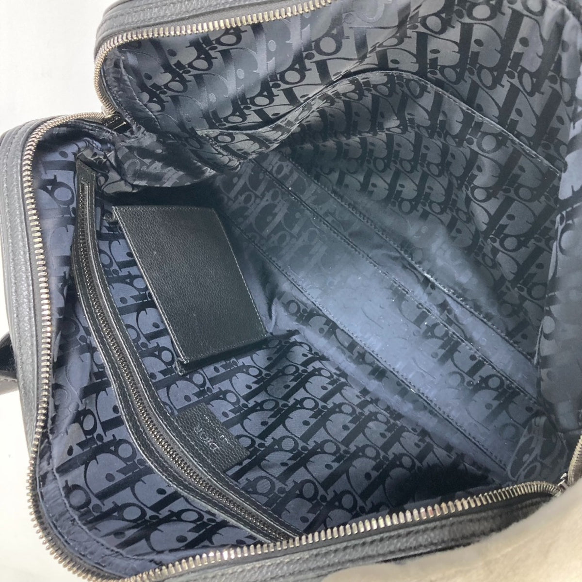 Dior Homme Black Leather Briefcase (Pre-Owned)