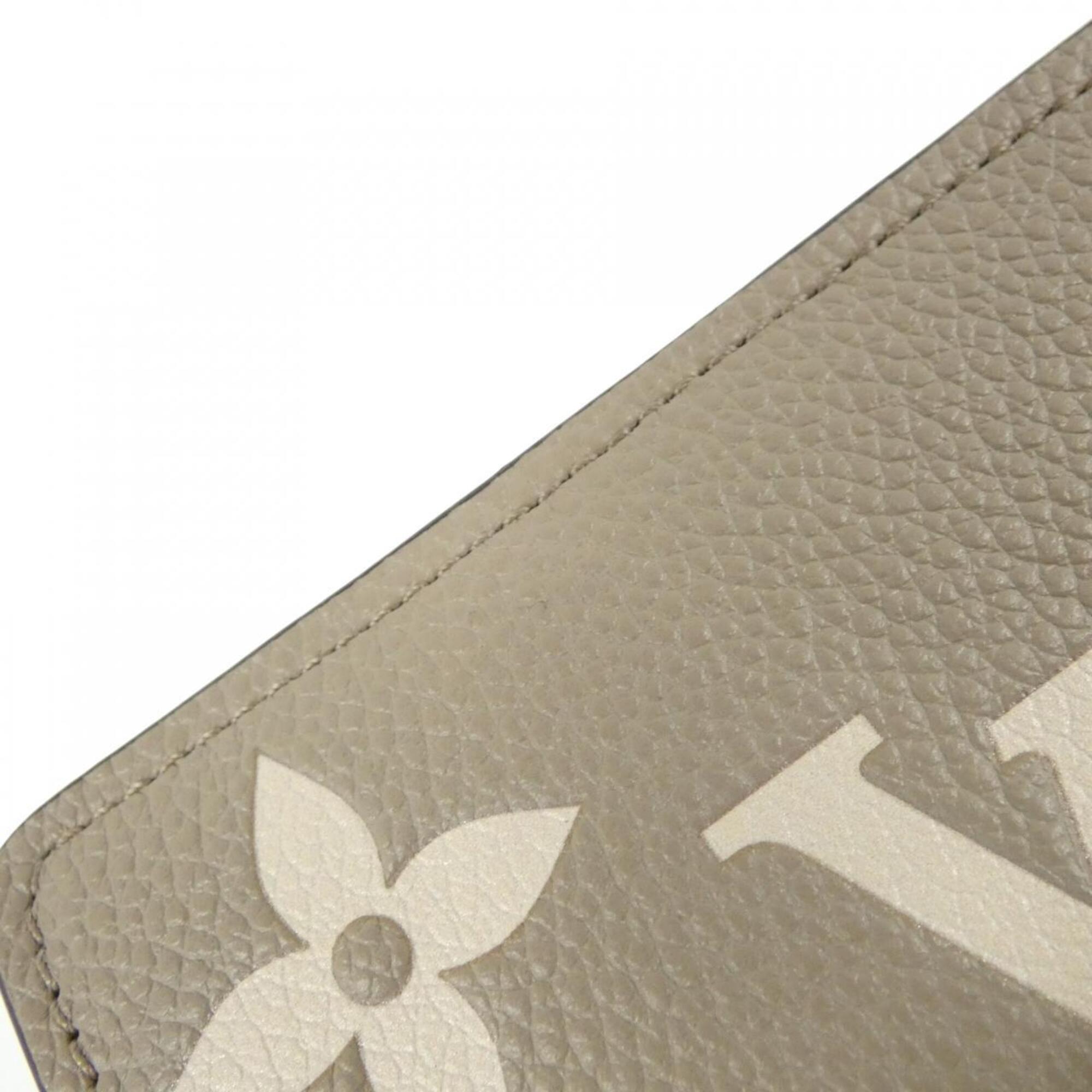 Louis Vuitton Beige Cream Tourterelle Leather Wallet (Bi-Fold) (Pre-Owned)