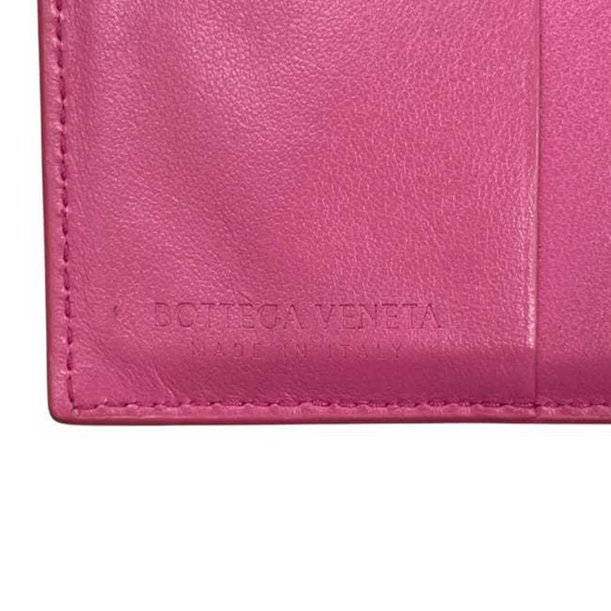 Bottega Veneta Pink Intrecciato Wallet (Bi-Fold) (Pre-Owned)