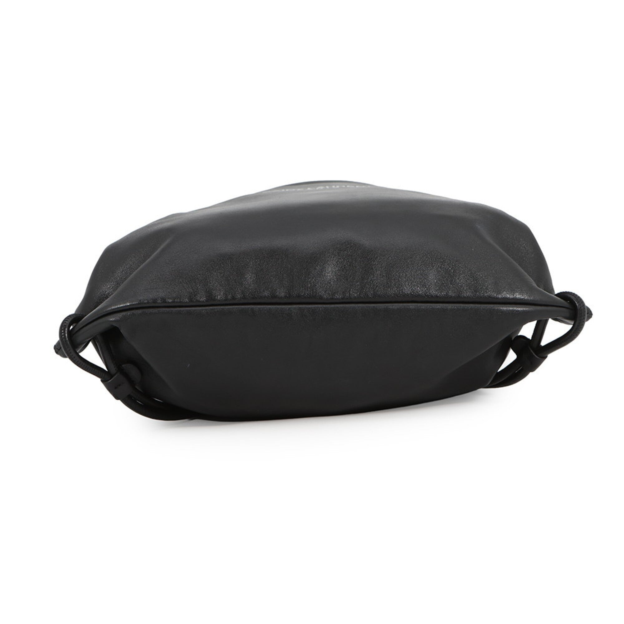 Yves Saint Laurent Black Leather Backpack Handbag Pouch (Pre-Owned)