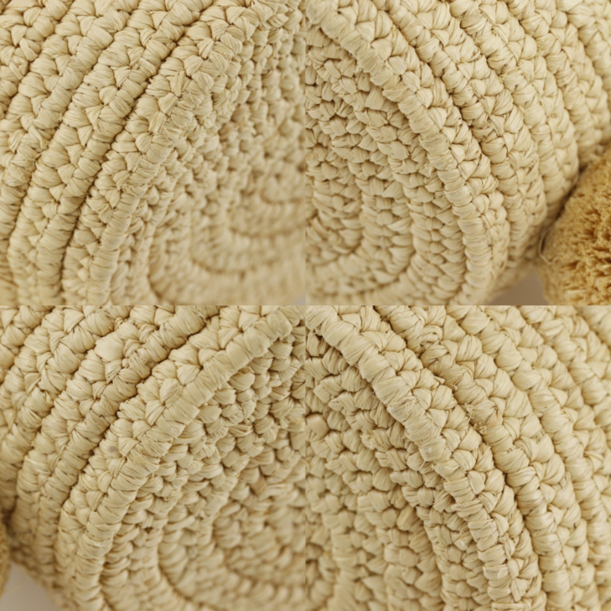 Loewe Beige Yellow Raffia Leather Basket Handbag (Pre-Owned)