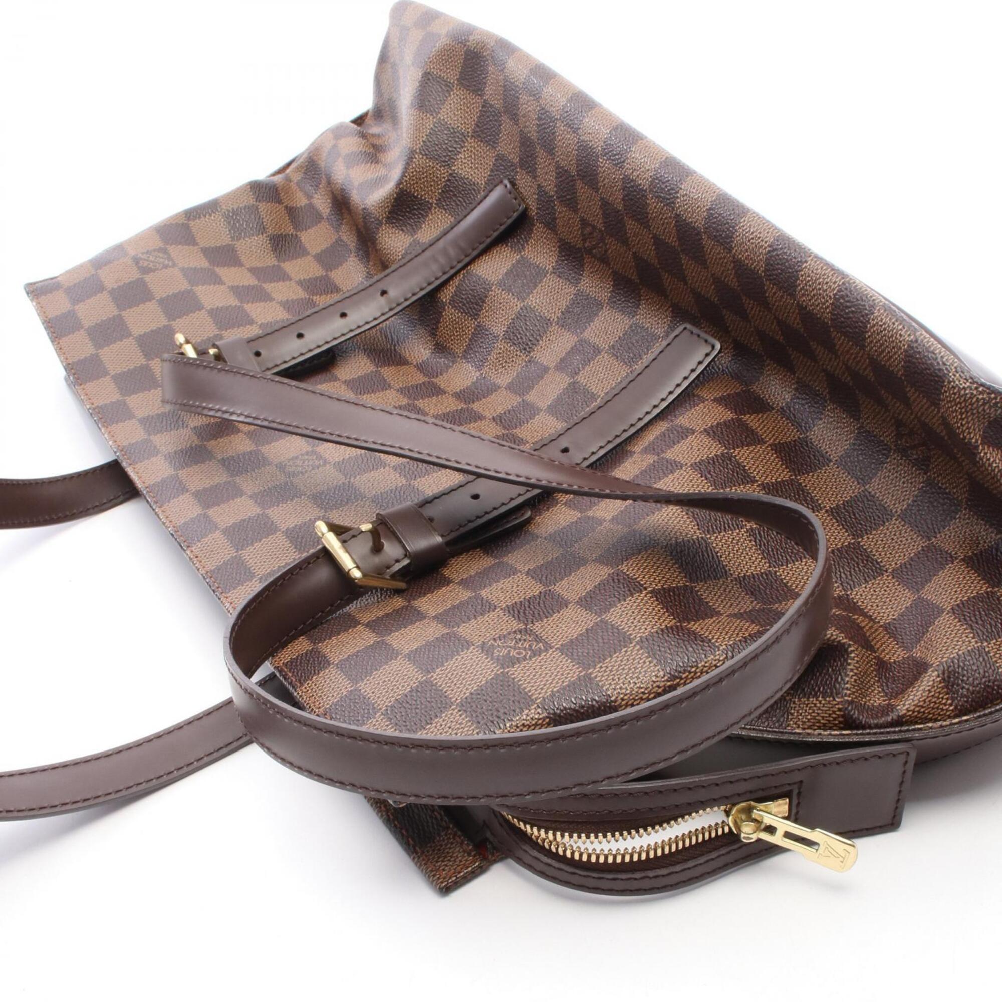 Louis Vuitton Brown Damier Canvas Coated Canvas Damier Canvas Leather Handbag Tote Bag (Pre-Owned)