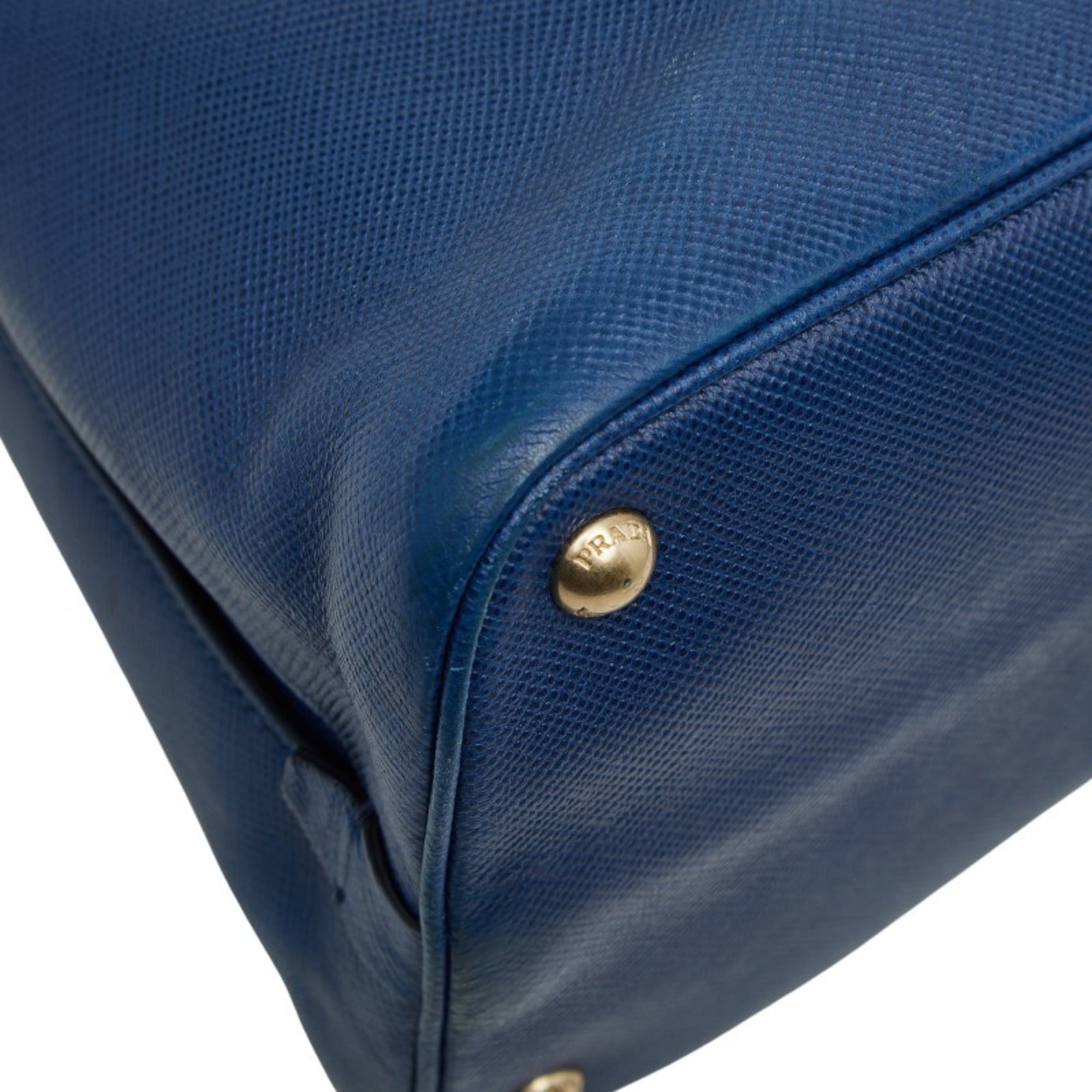 Prada Blue Leather Handbag (Pre-Owned)