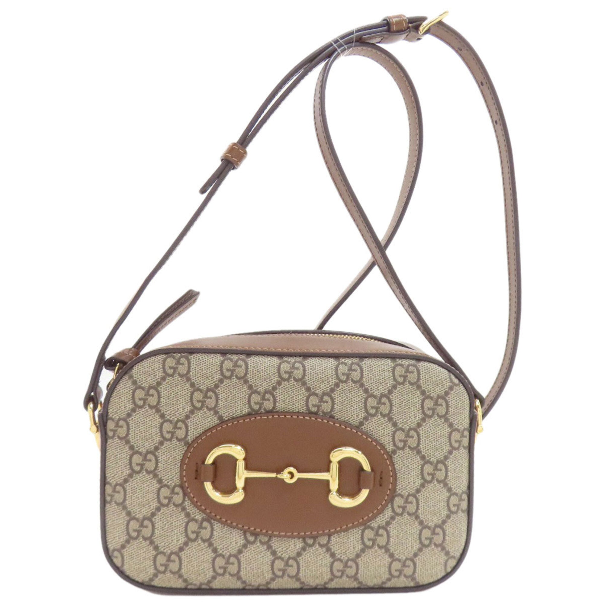 Gucci Horsebit Brown Pvc Shoulder Bag (Pre-Owned)